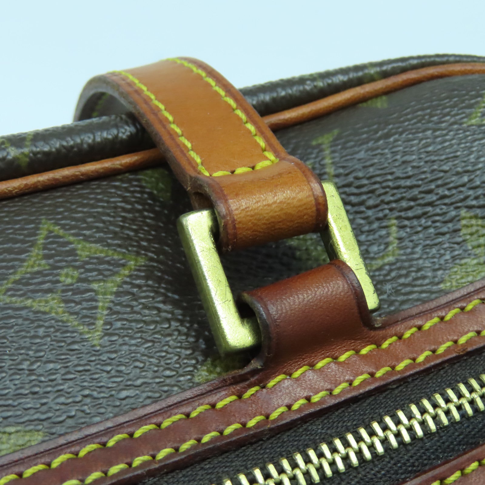 LOUIS VUITTON Monogram Cite MM金扣手挽袋啡色