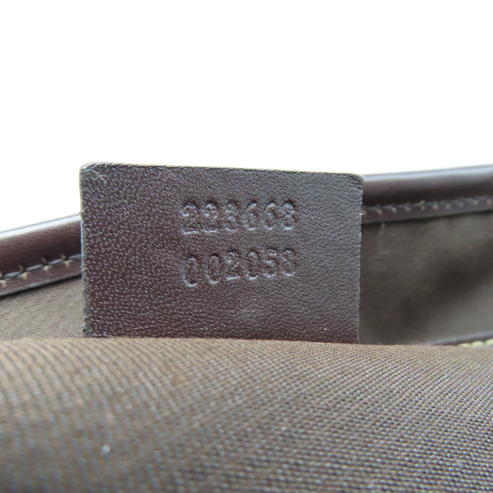 GUCCI 塗層帆布Tote Bag金扣手挽袋啡色