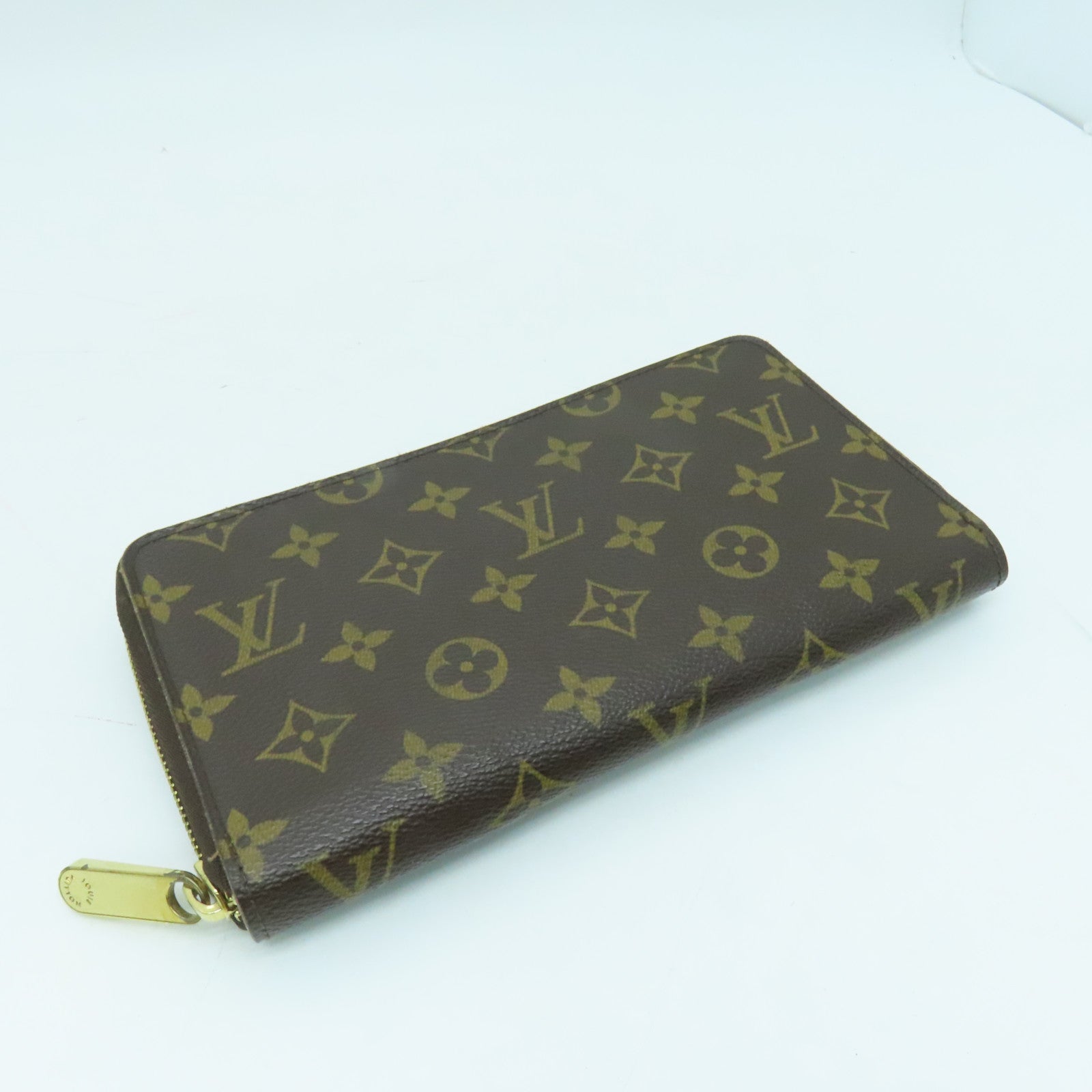 LOUIS VUITTON Monogram Zippy Long Wallet长钱包金扣啡色