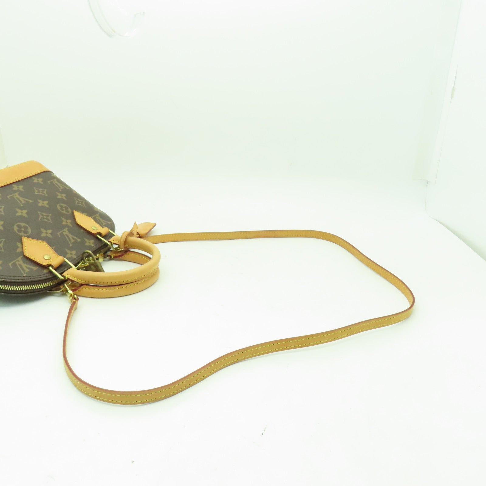 LOUIS VUITTON Monogram Alma BB金扣手挽肩背兩用袋啡色
