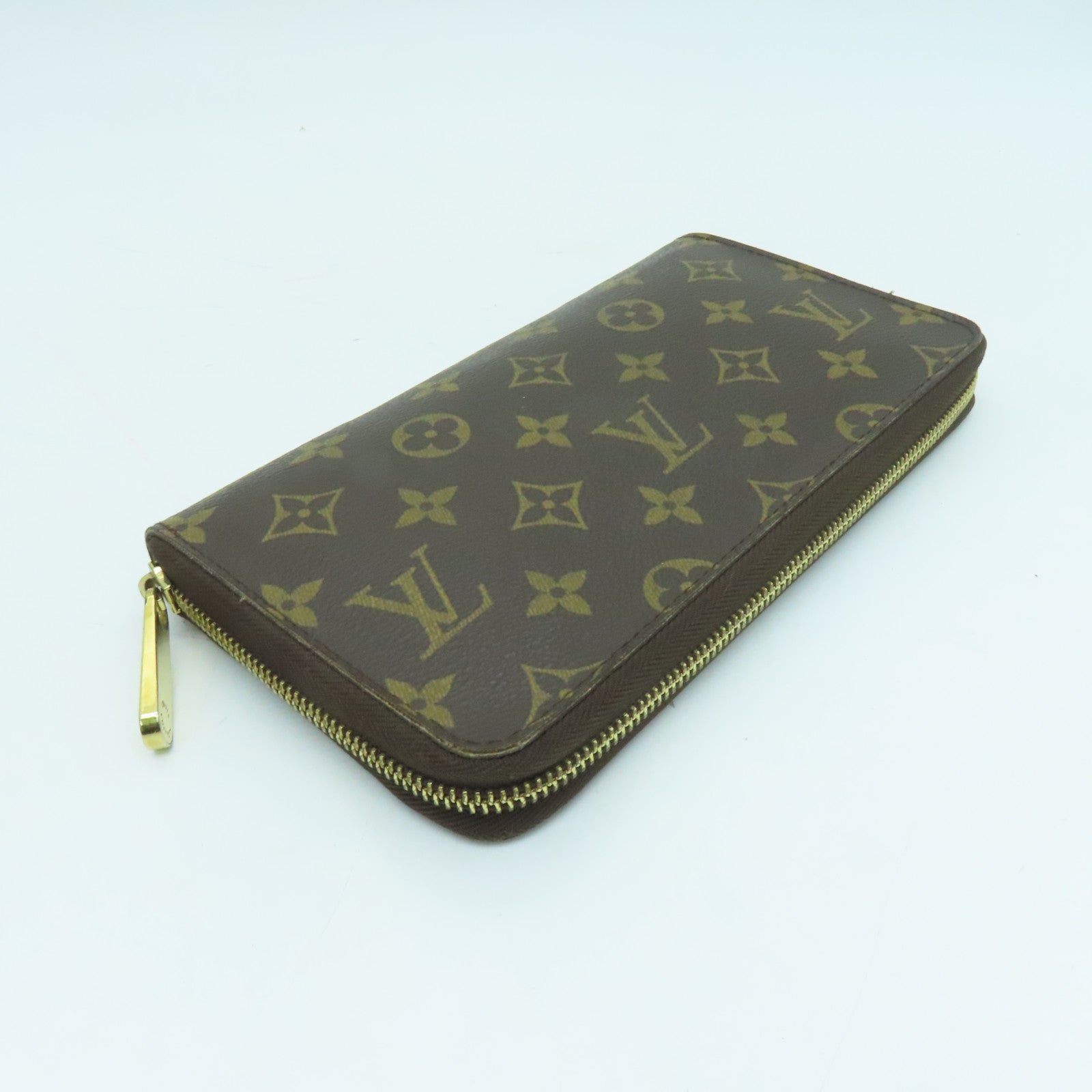 LOUIS VUITTON Monogram Zippy Long Wallet长钱包金扣啡色