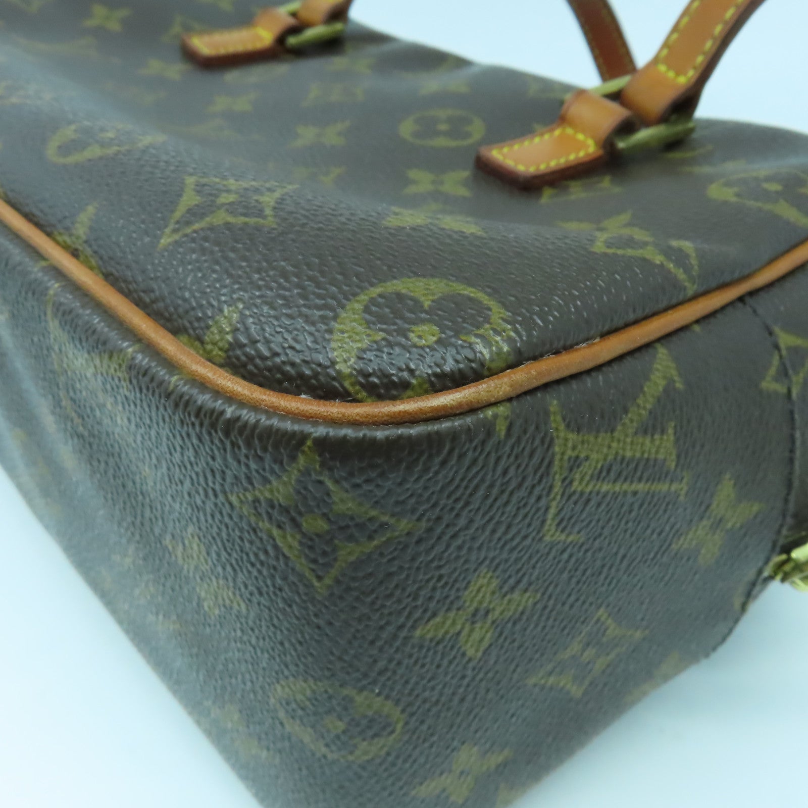 LOUIS VUITTON Monogram Cite MM金扣手挽袋啡色