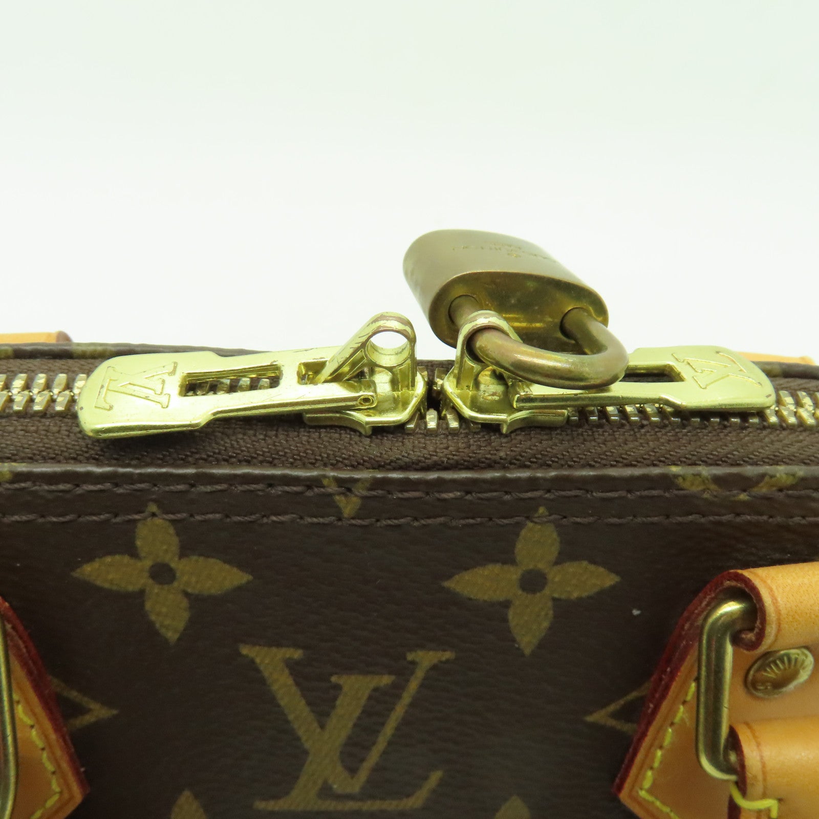 LOUIS VUITTON Monogram Alma BB金扣手挽肩背兩用袋啡色