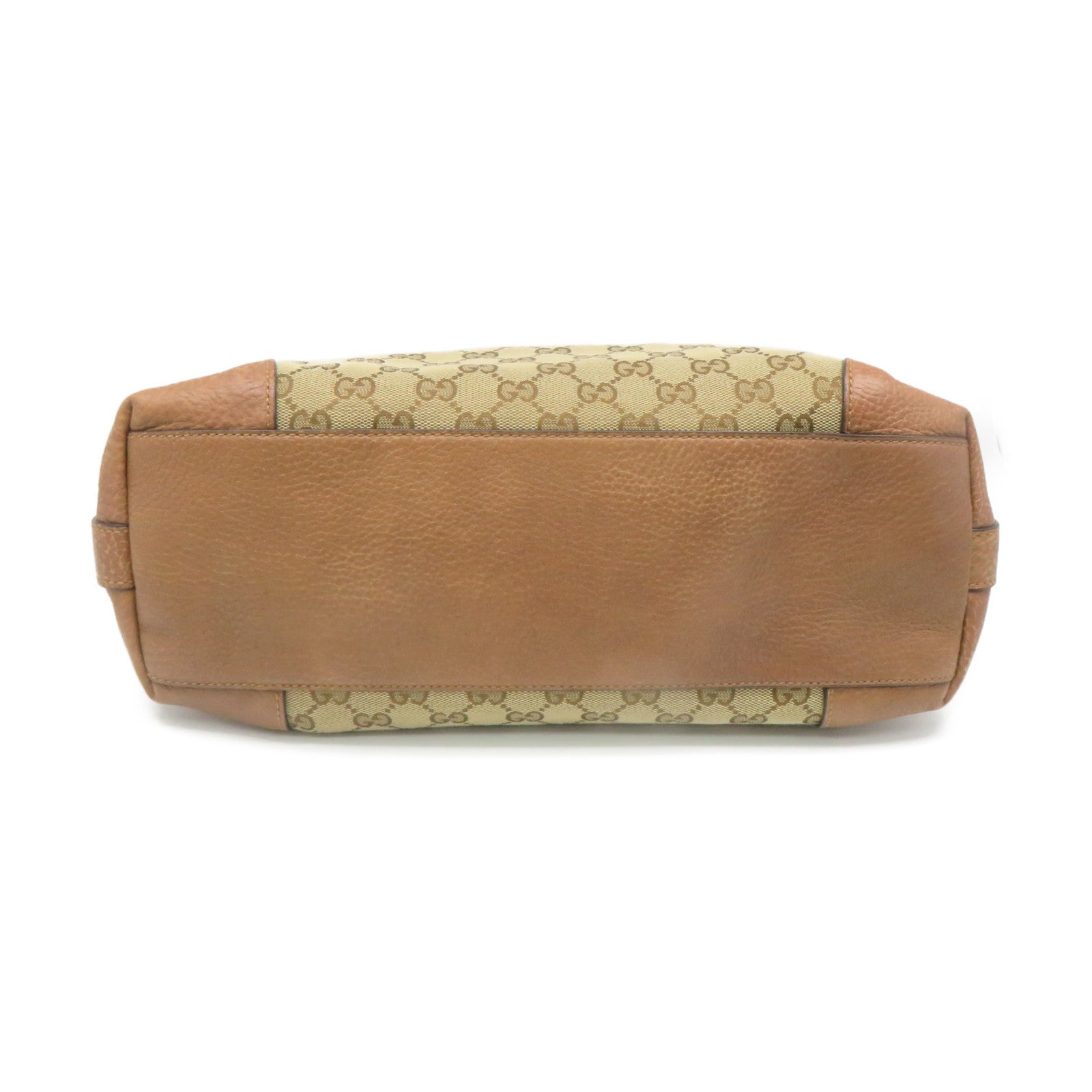 GUCCI GG Canvas Shoulder Bag Brown