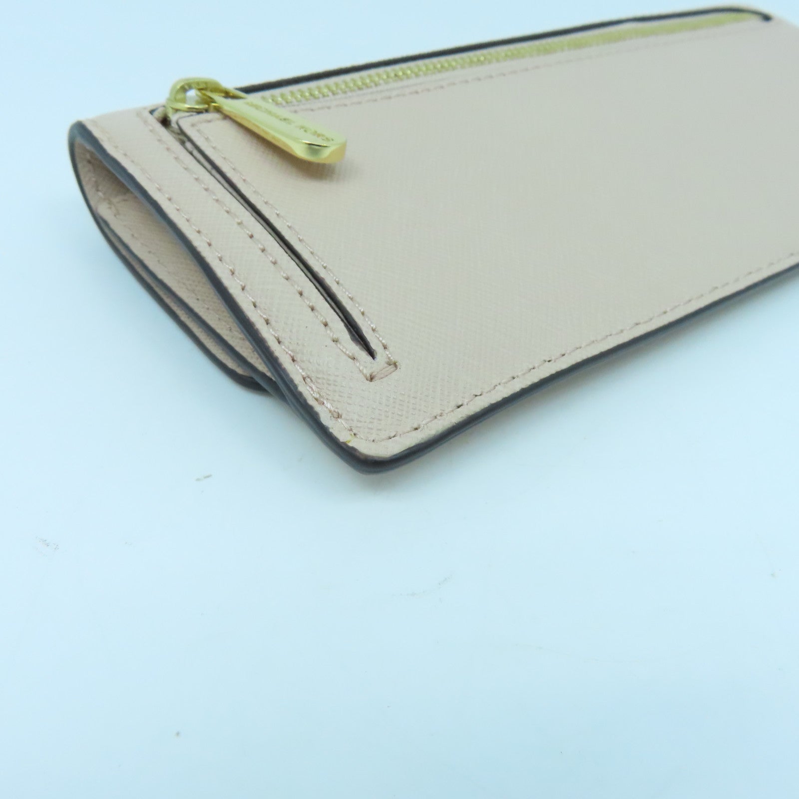 Michael Kors 牛皮皮革Long Wallet金扣長錢包粉紅色