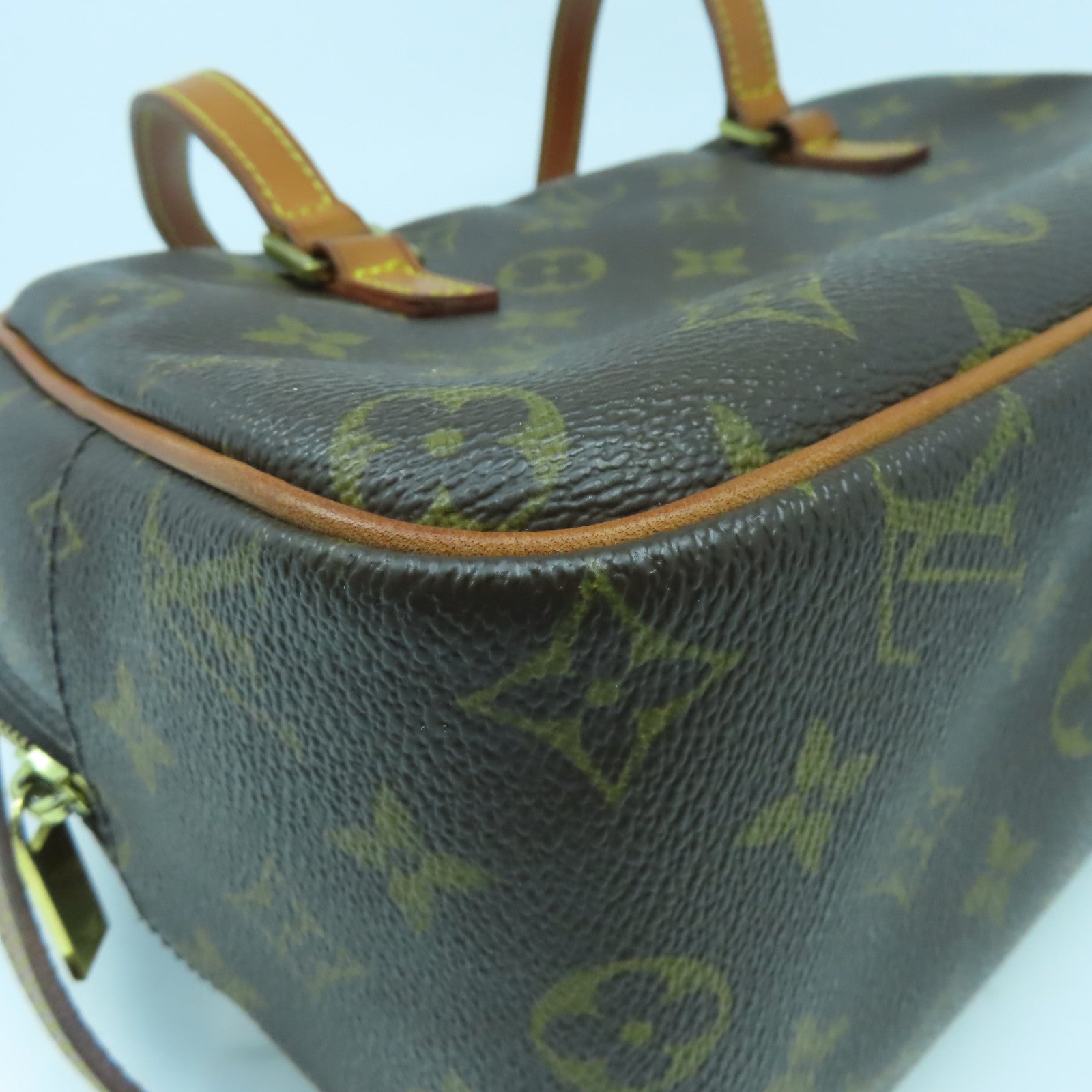 LOUIS VUITTON Monogram Cite MM金扣手挽袋啡色