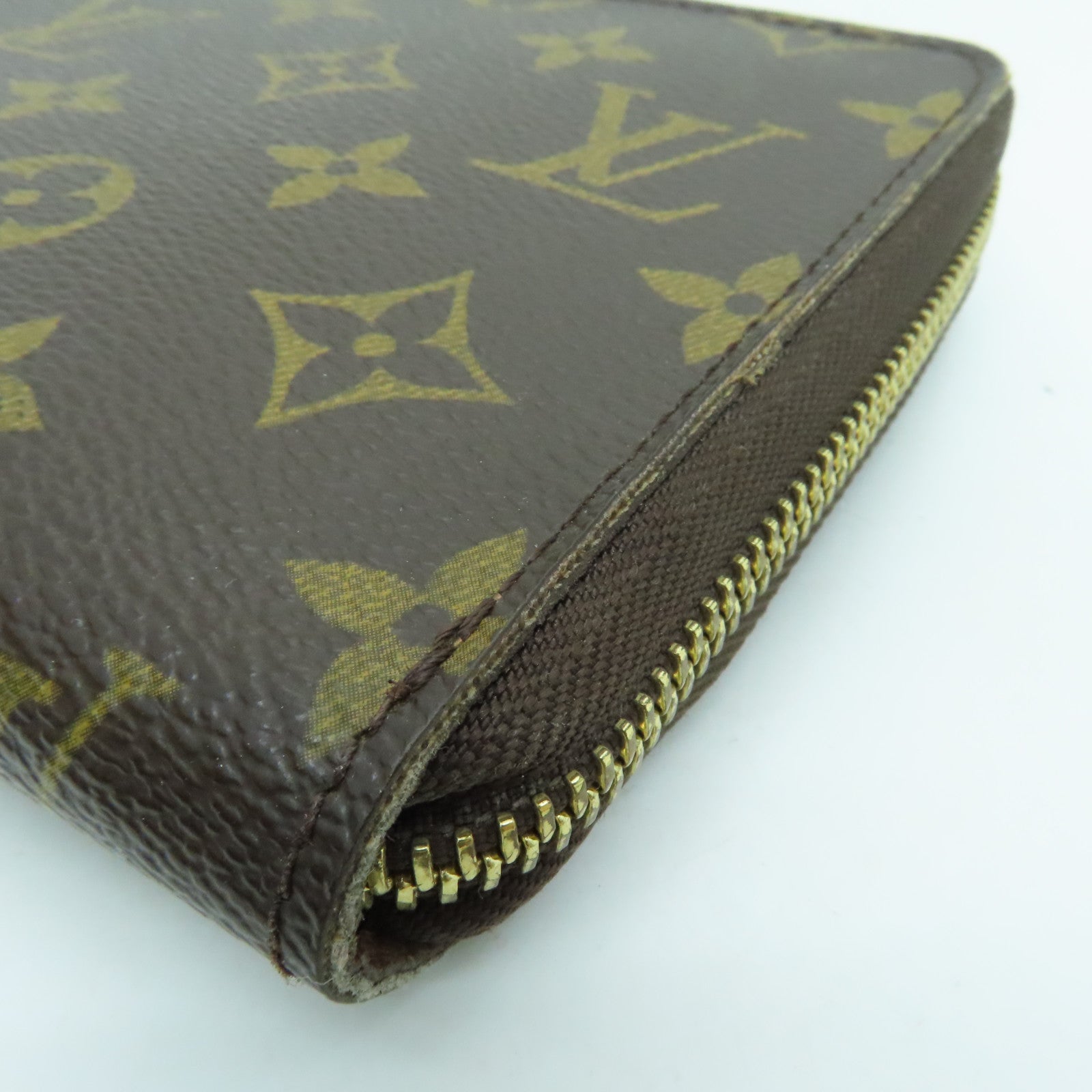 LOUIS VUITTON Monogram Zippy Long Wallet长钱包金扣啡色