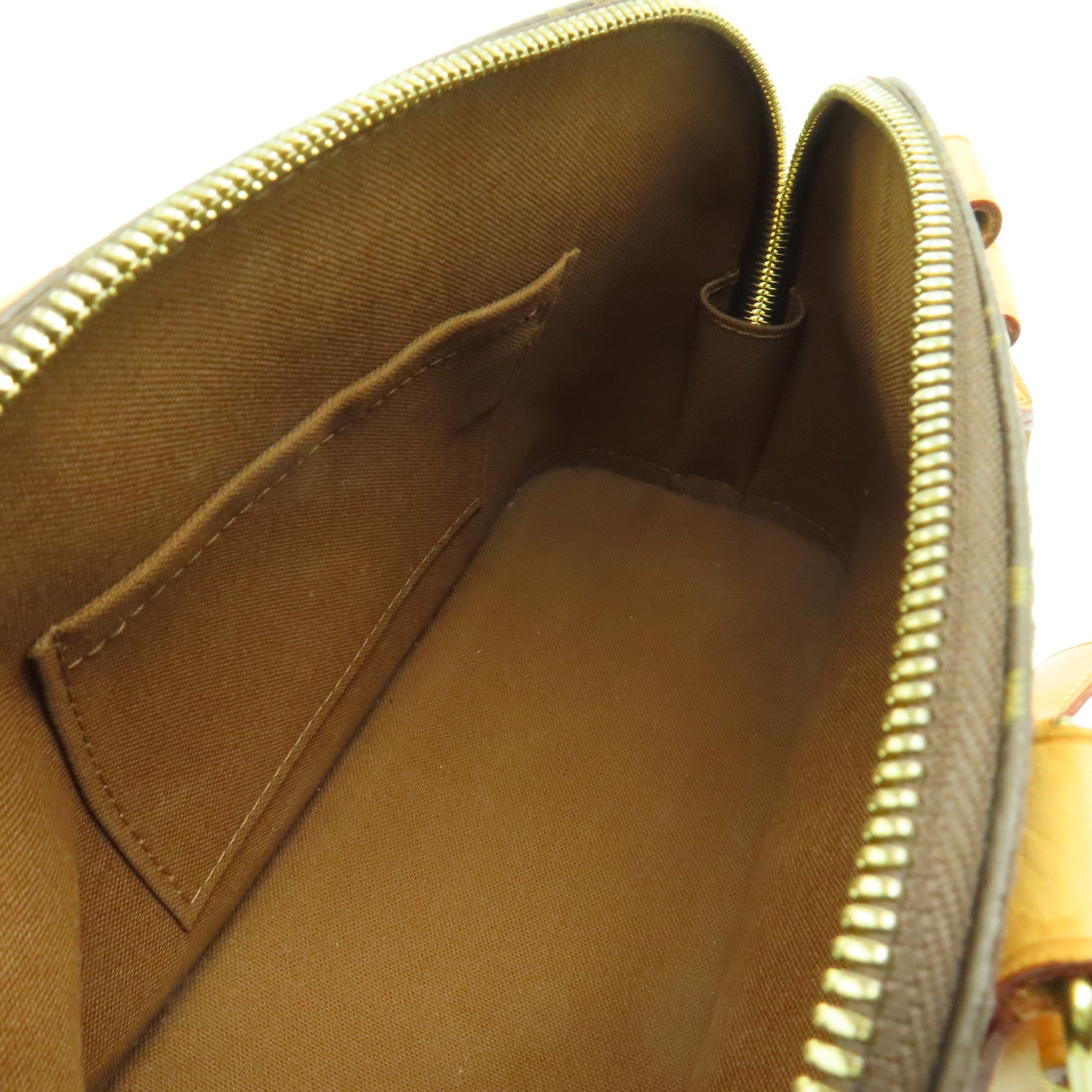 LOUIS VUITTON Monogram Alma BB金扣手挽肩背兩用袋啡色