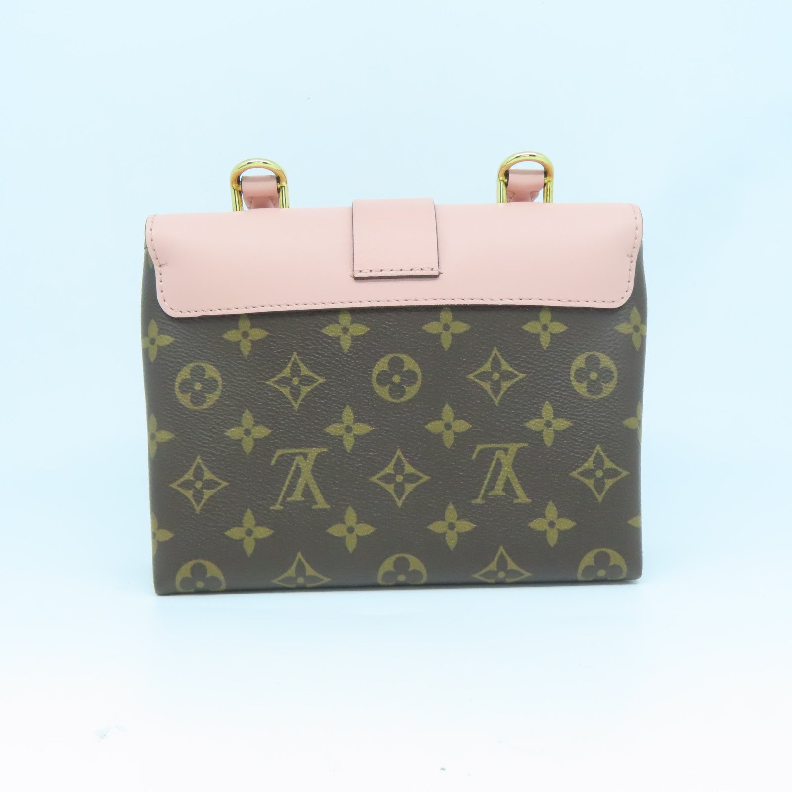 LOUIS VUITTON Monogram Locky BB金扣手挽肩背兩用袋粉紅色/啡色