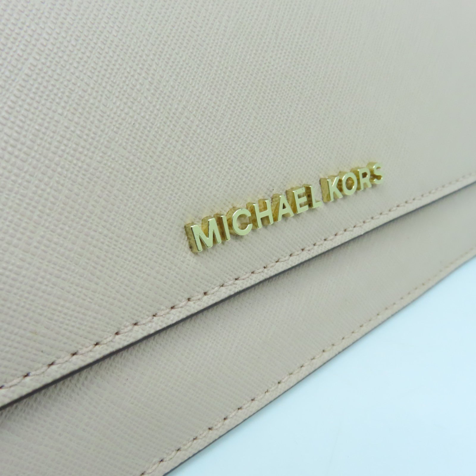 Michael Kors 牛皮皮革Long Wallet金扣長錢包粉紅色