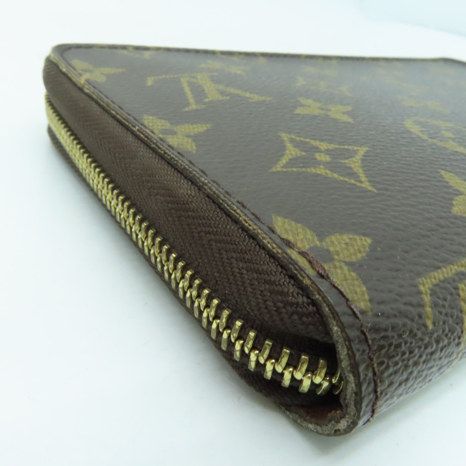 LOUIS VUITTON Monogram Zippy Long Wallet长钱包金扣啡色