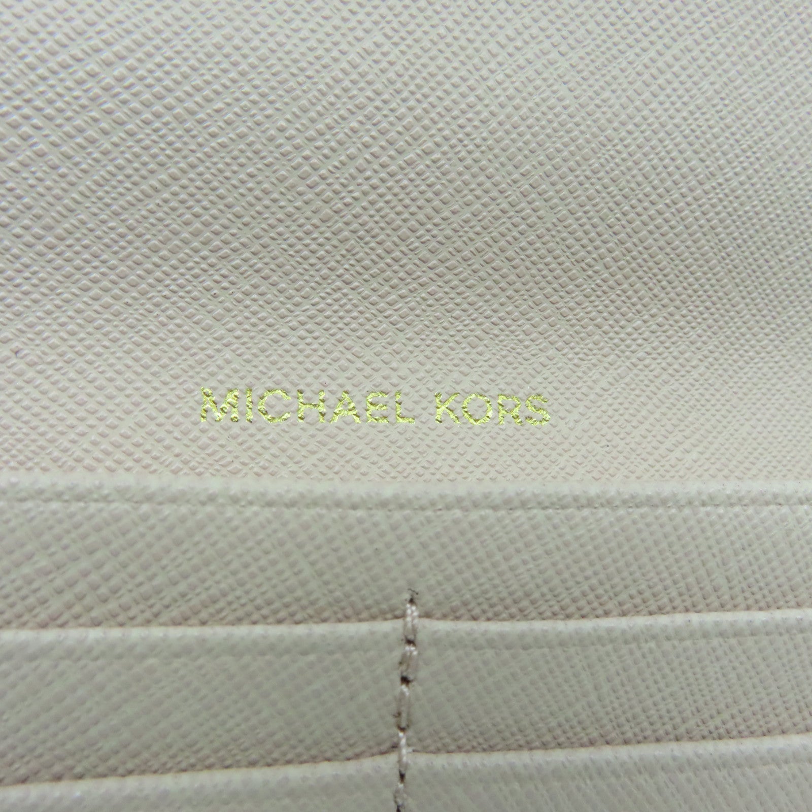 Michael Kors 牛皮皮革Long Wallet金扣長錢包粉紅色