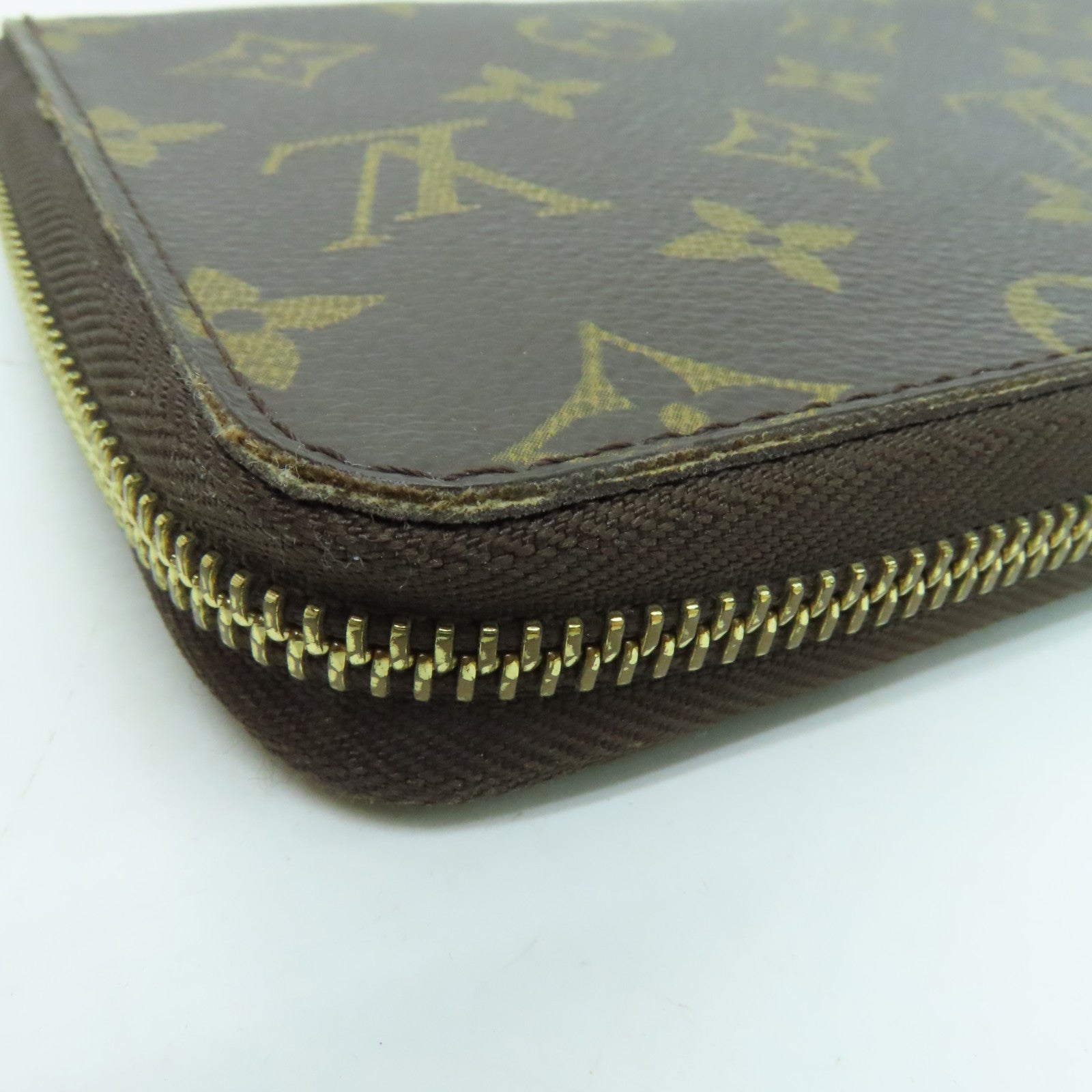 LOUIS VUITTON Monogram Zippy Long Wallet长钱包金扣啡色
