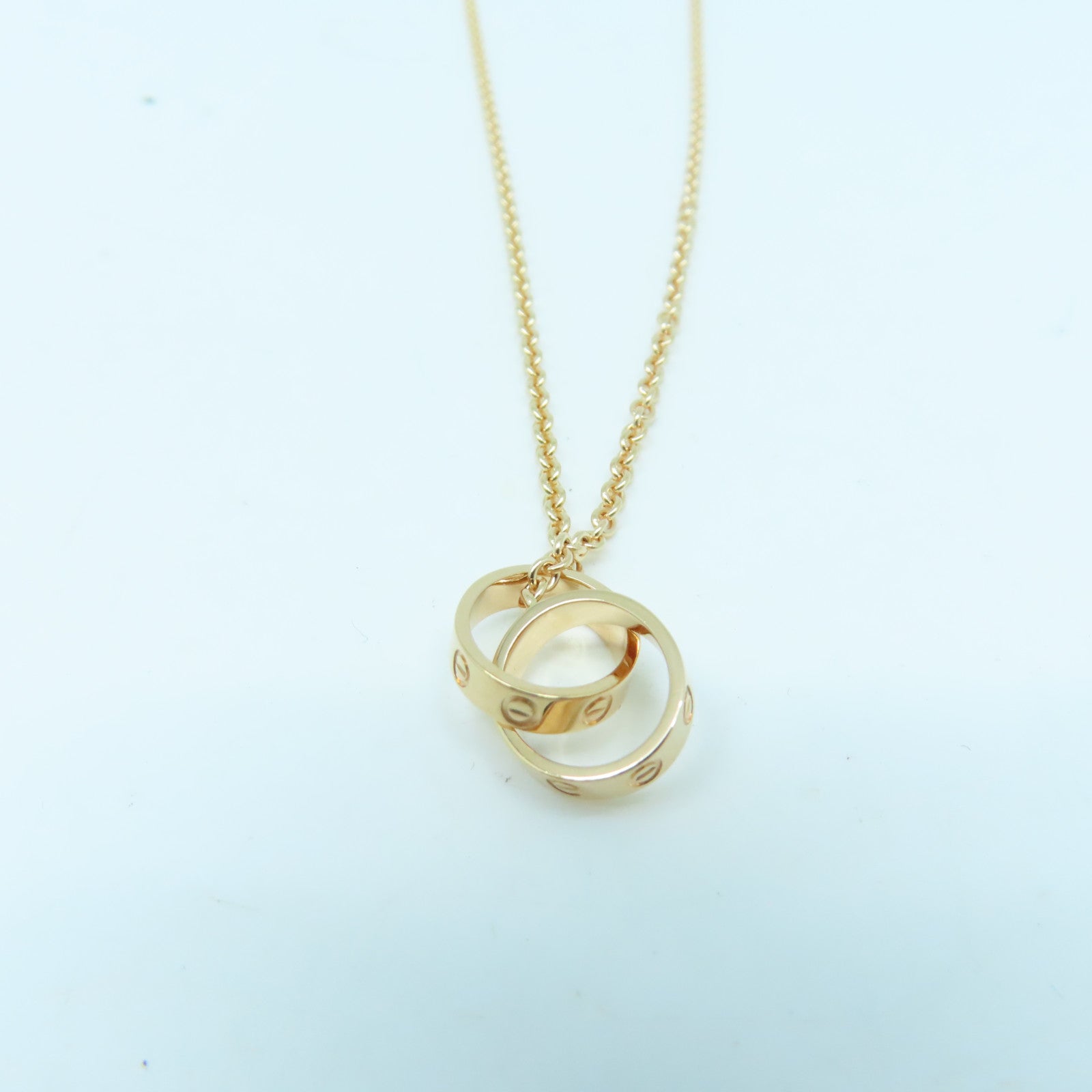 CARTIER 18K玫瑰金Mini Love Necklace項鍊