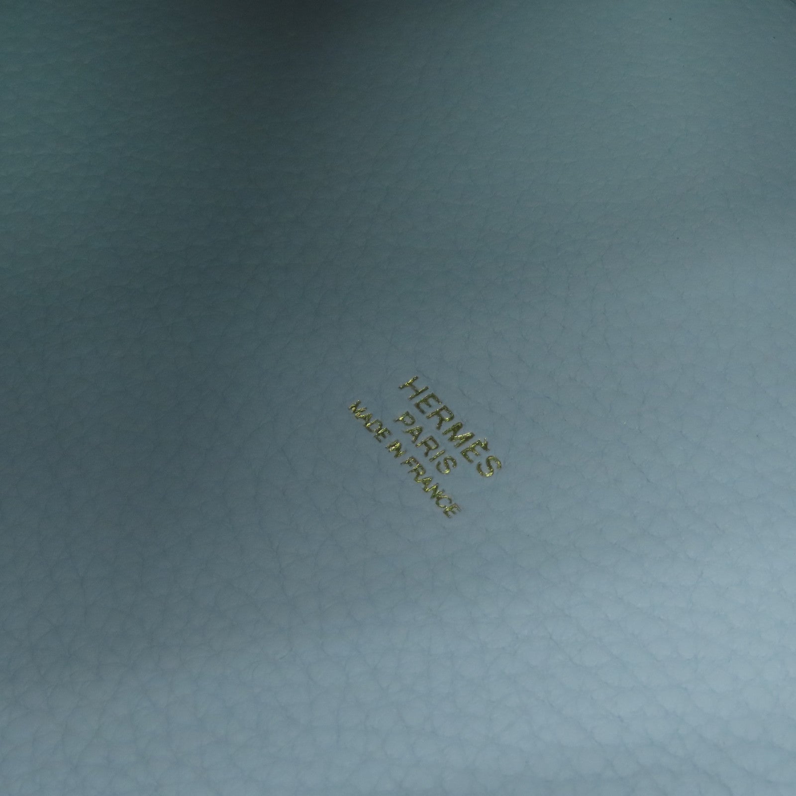 HERMES Clemence皮革Picotin MM金扣手挽袋Blue Brume/淺藍色