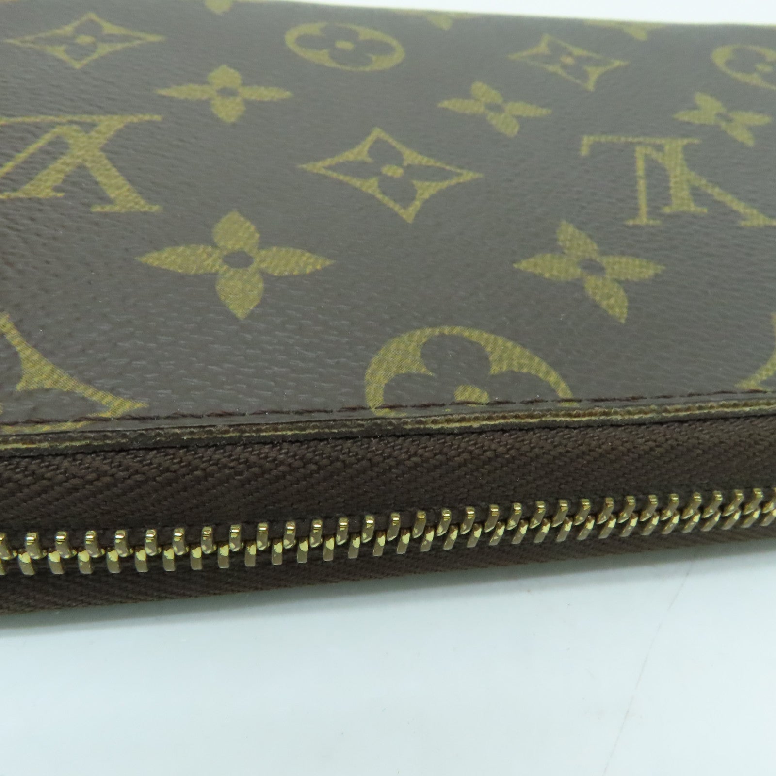 LOUIS VUITTON Monogram Zippy Long Wallet长钱包金扣啡色