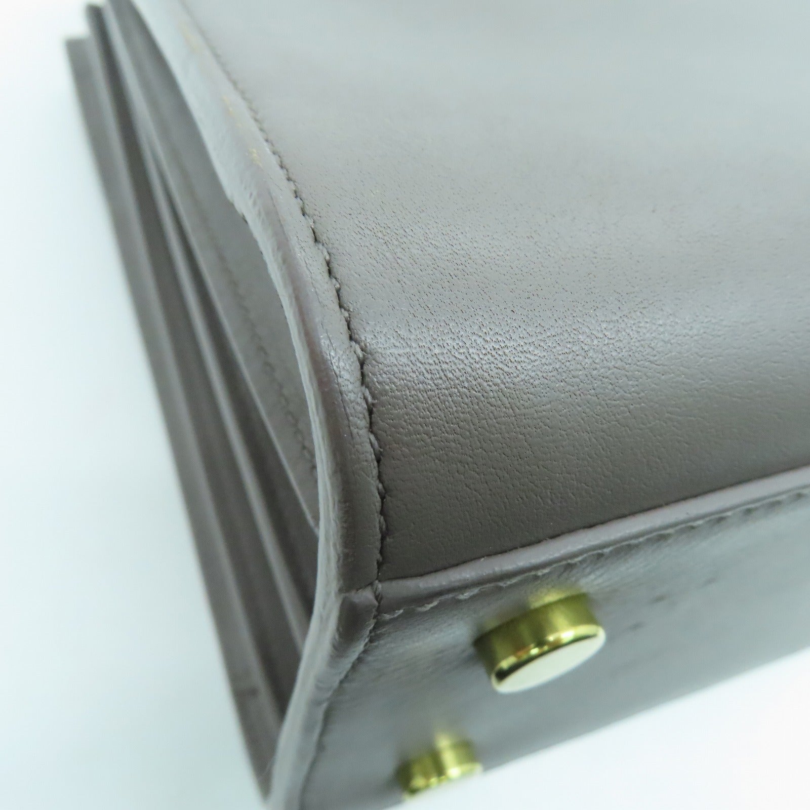 SAINT LAURENT 牛皮皮革Sac De Jour金扣手挽肩背兩用袋灰色