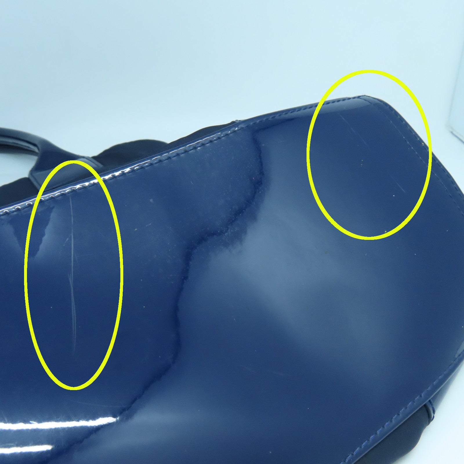 Tory Burch 尼龍Tote Bag金扣手挽袋海軍藍