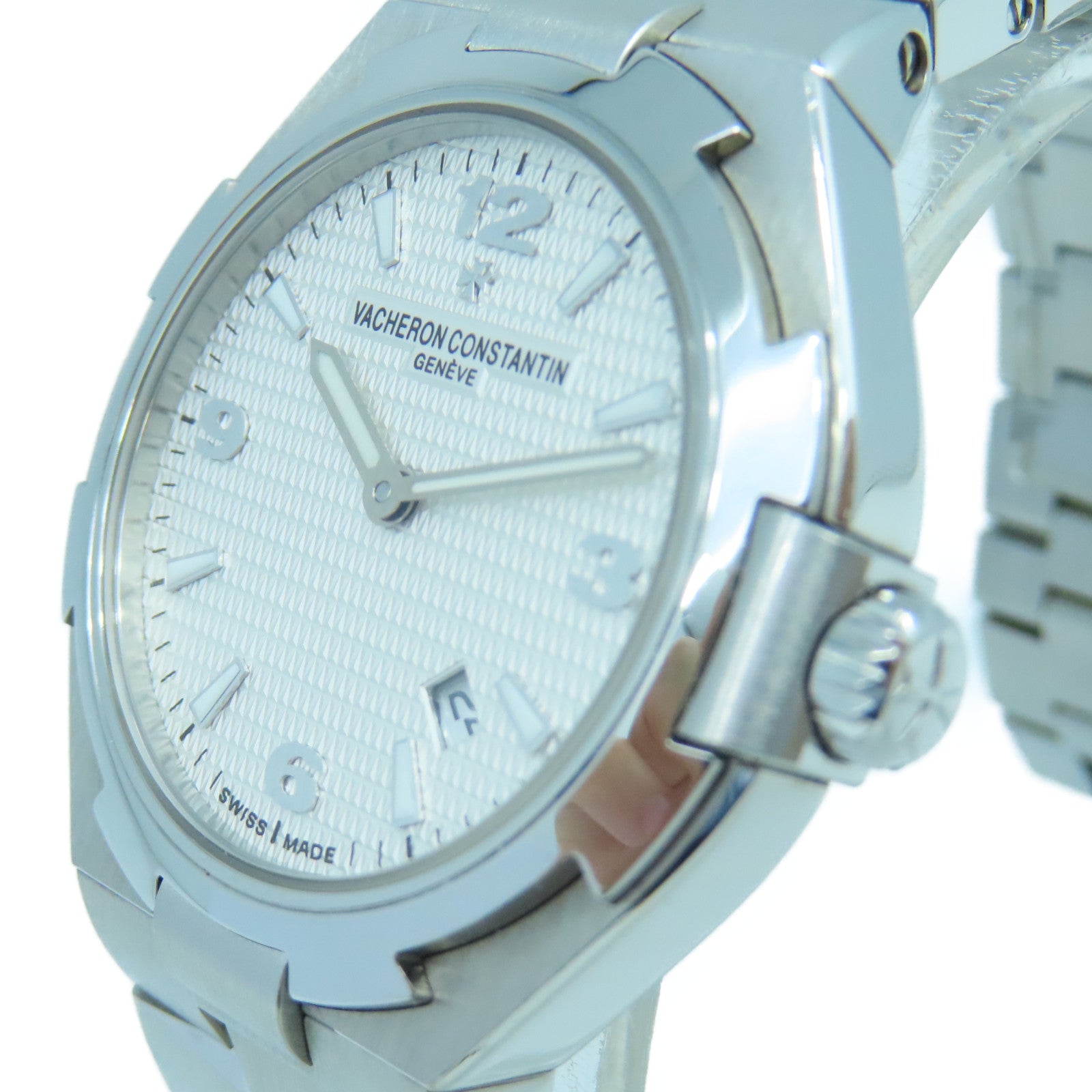 VACHERON CONSTANTIN Overseas不鏽鋼手錶石英機芯白色