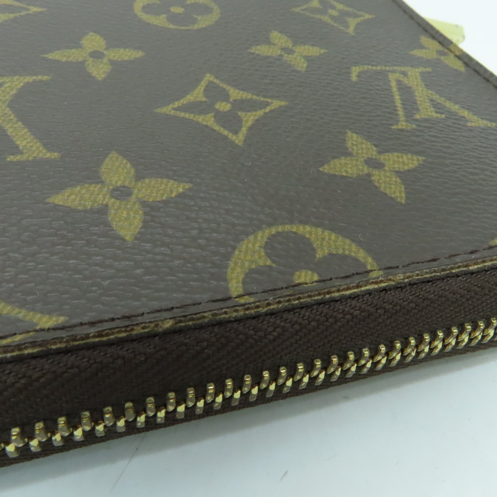 LOUIS VUITTON Monogram Zippy Long Wallet长钱包金扣啡色