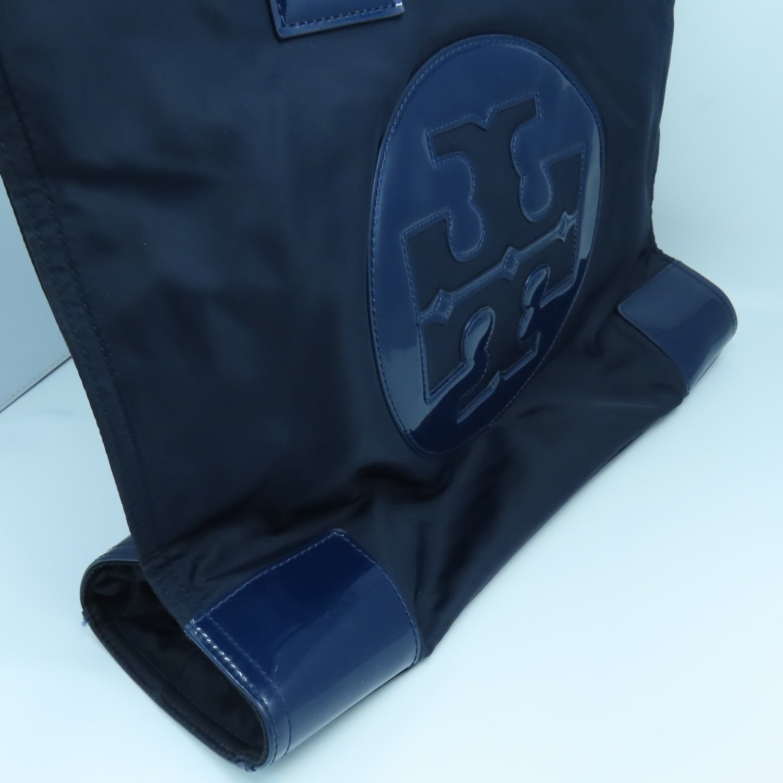 Tory Burch 尼龍Tote Bag金扣手挽袋海軍藍