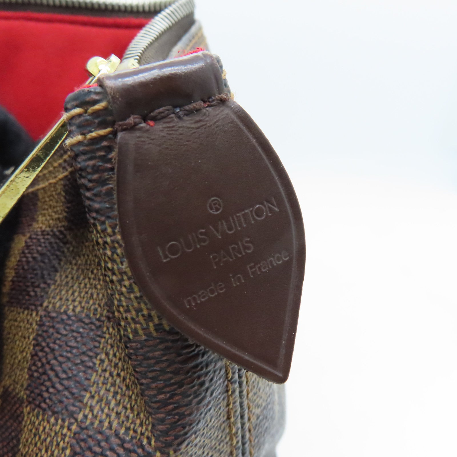 LOUIS VUITTON Damier Saleya PM金扣手挽袋啡色