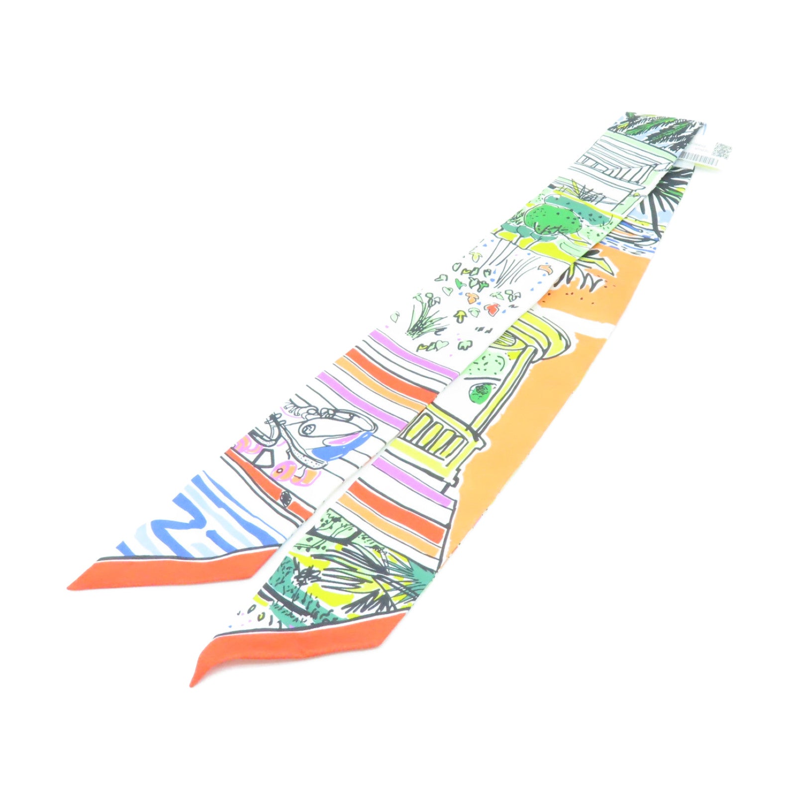 HERMES 【激減優惠】絲質Twilly絲巾彩色
