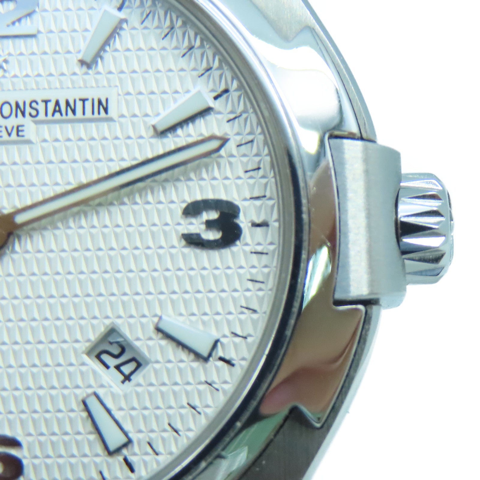 VACHERON CONSTANTIN Overseas不鏽鋼手錶石英機芯白色