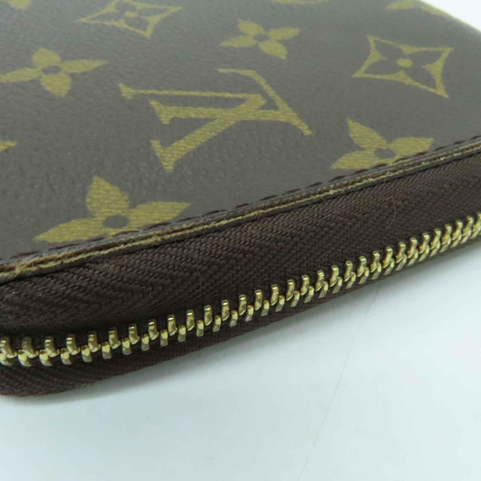 LOUIS VUITTON Monogram Zippy Long Wallet长钱包金扣啡色