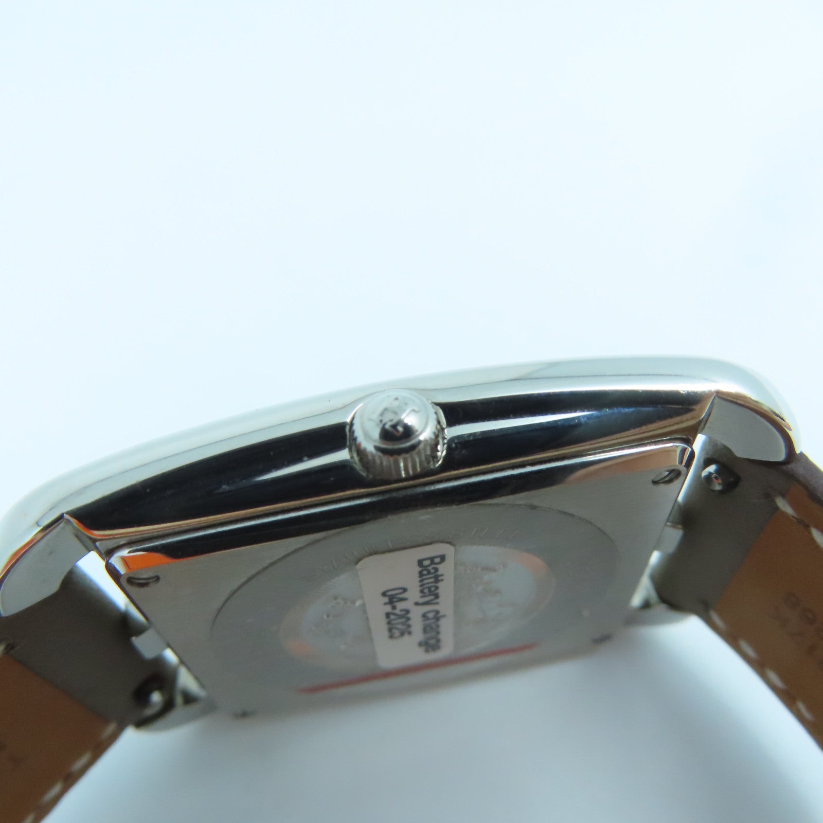 HERMES Cape Cod Watch不鏽鋼/Swift皮革帶手錶石英機芯大象灰