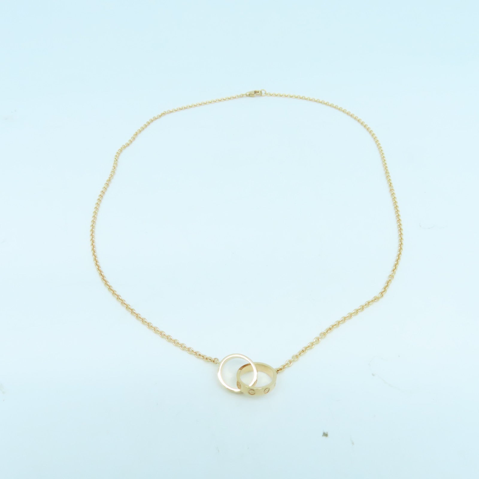 CARTIER 18K玫瑰金Mini Love Necklace項鍊