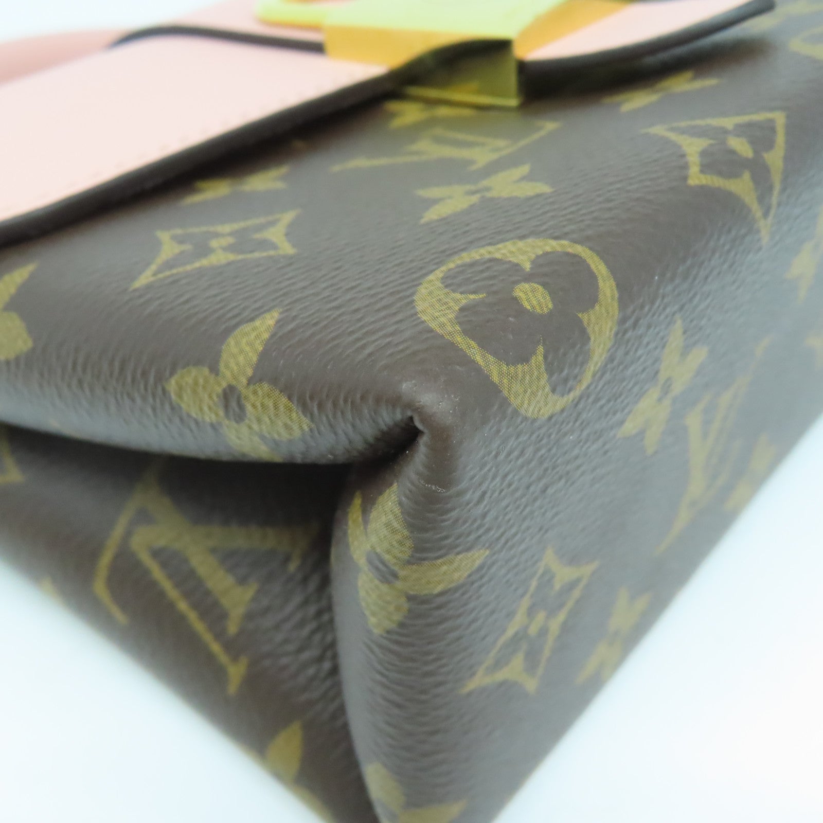 LOUIS VUITTON Monogram Locky BB金扣手挽肩背兩用袋粉紅色/啡色