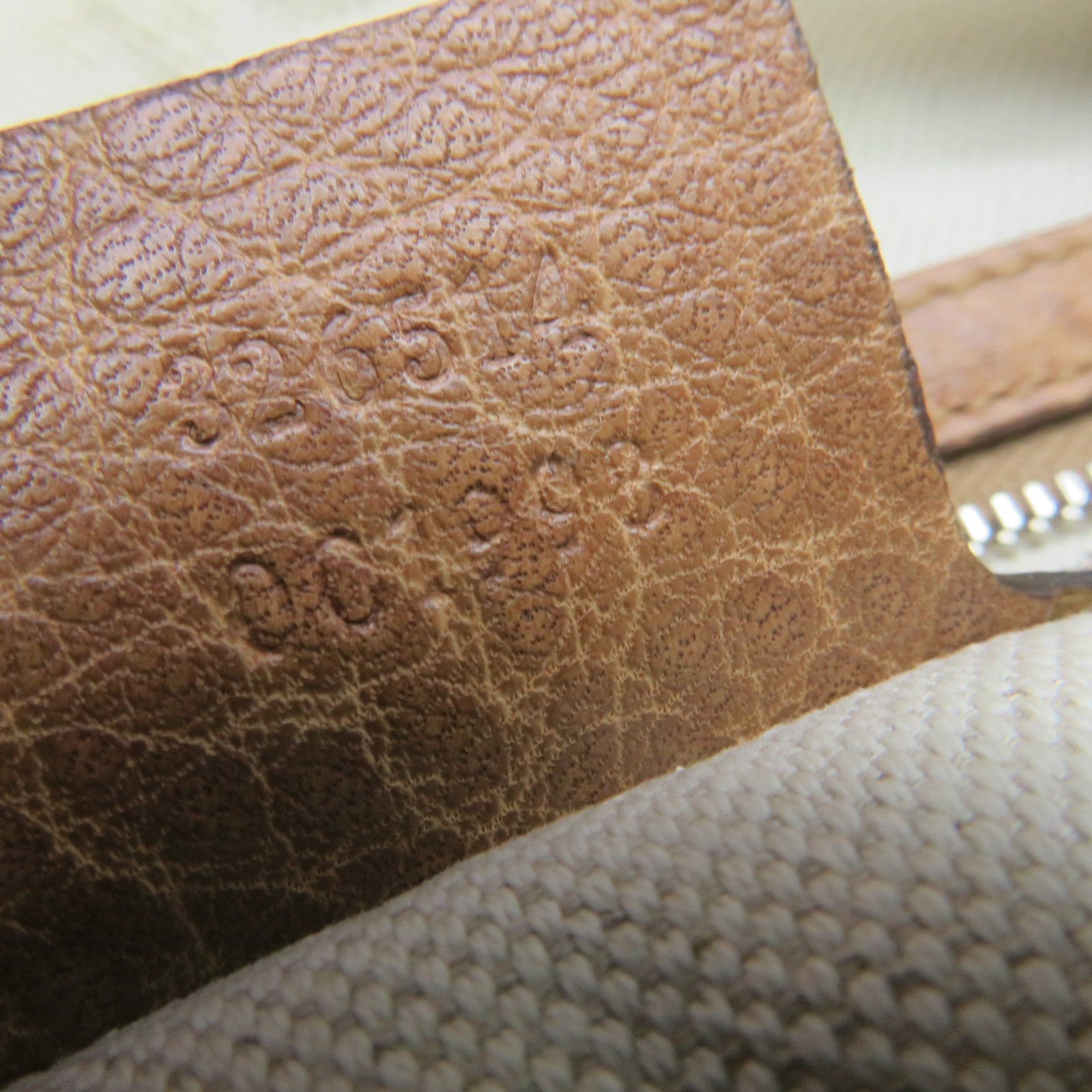 GUCCI GG Canvas Shoulder Bag Brown