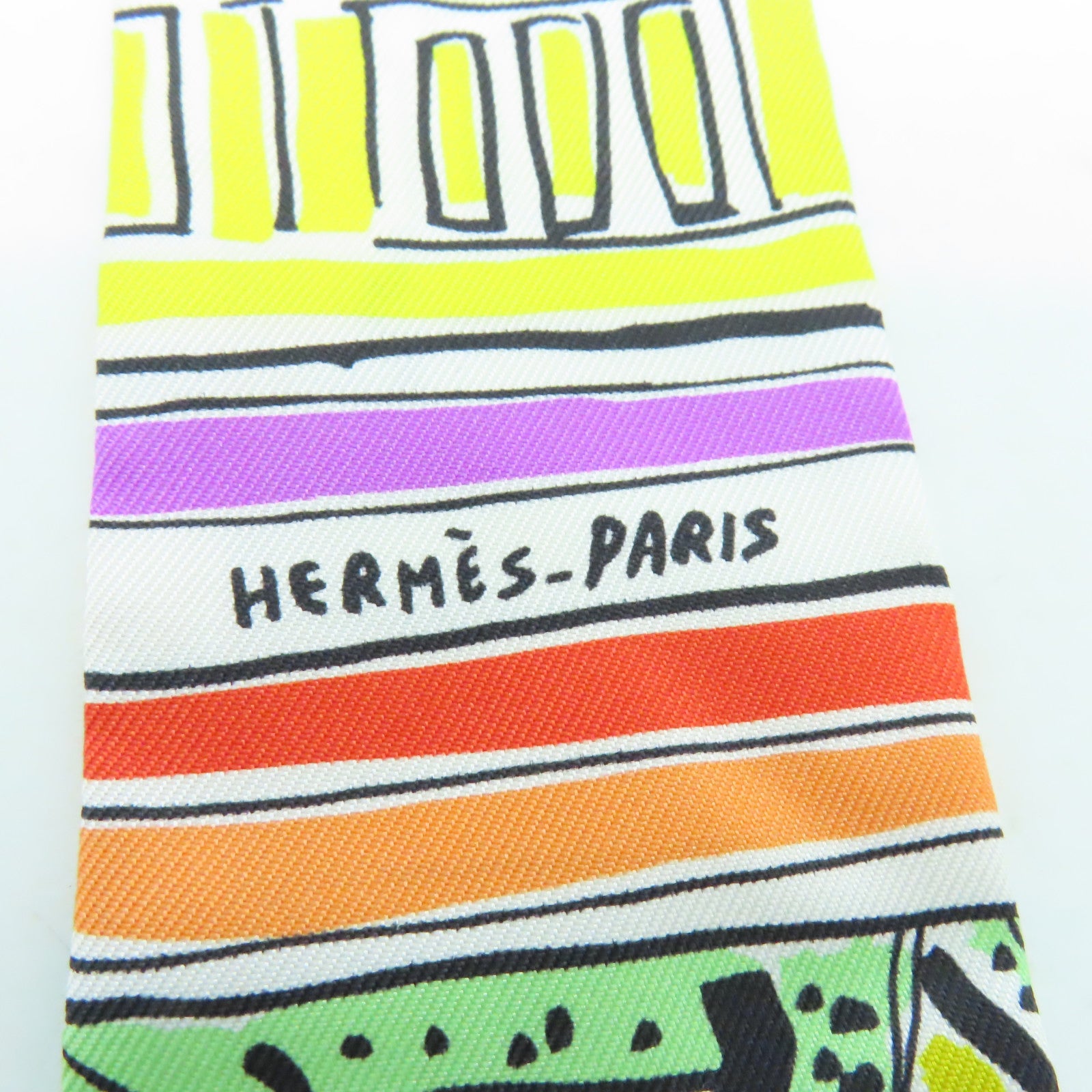 HERMES 【激減優惠】絲質Twilly絲巾彩色