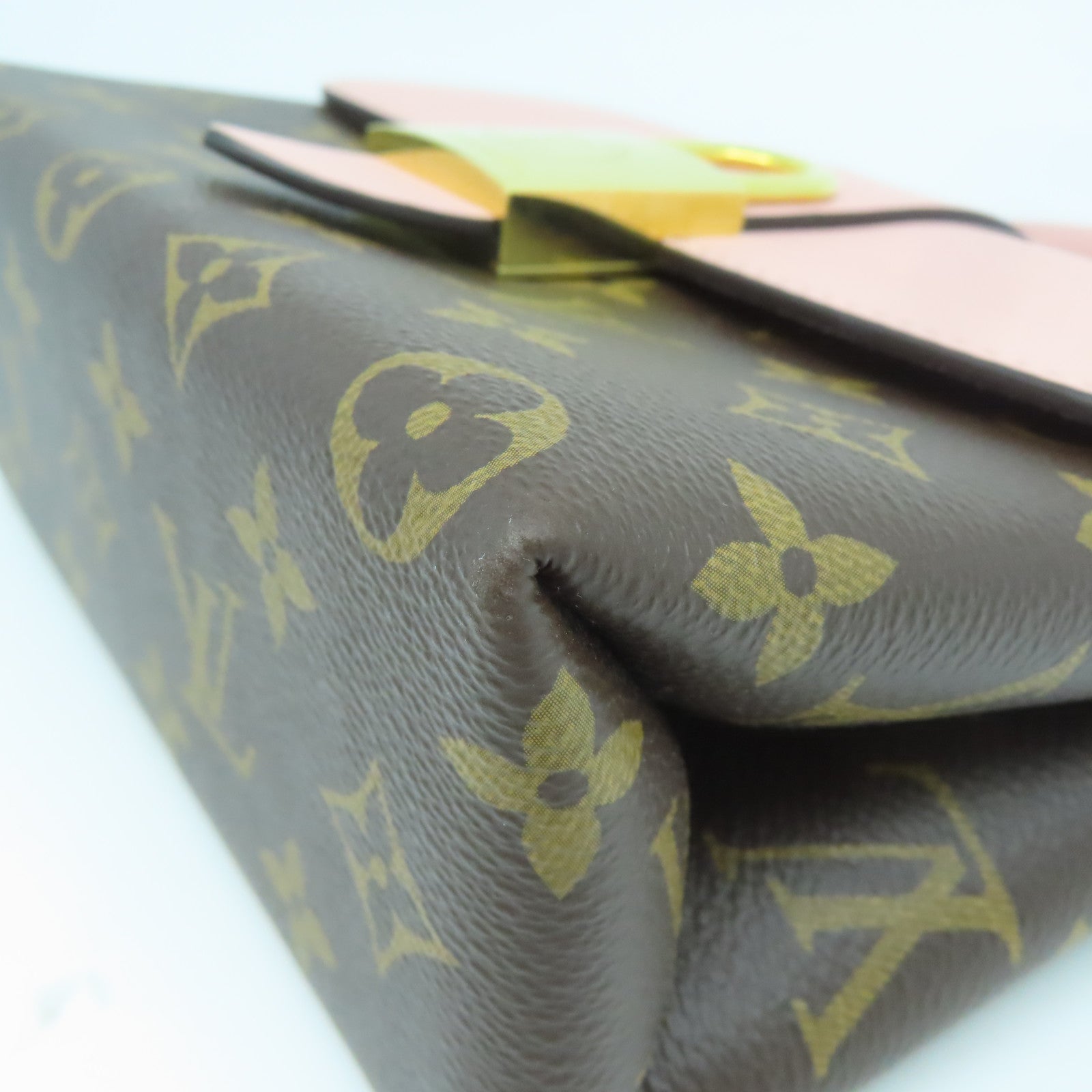 LOUIS VUITTON Monogram Locky BB金扣手挽肩背兩用袋粉紅色/啡色