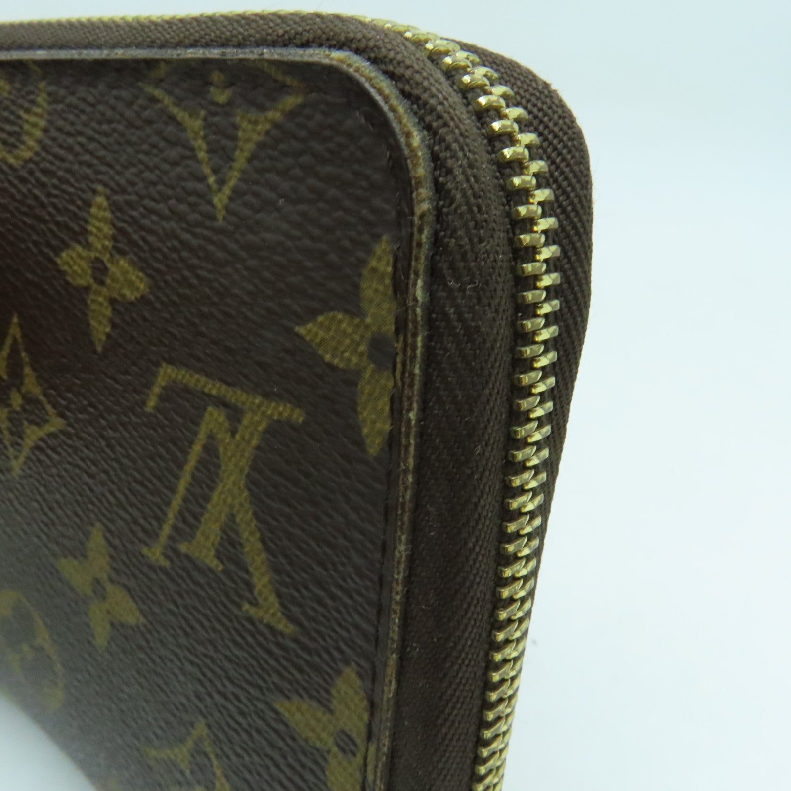 LOUIS VUITTON Monogram Zippy Long Wallet长钱包金扣啡色