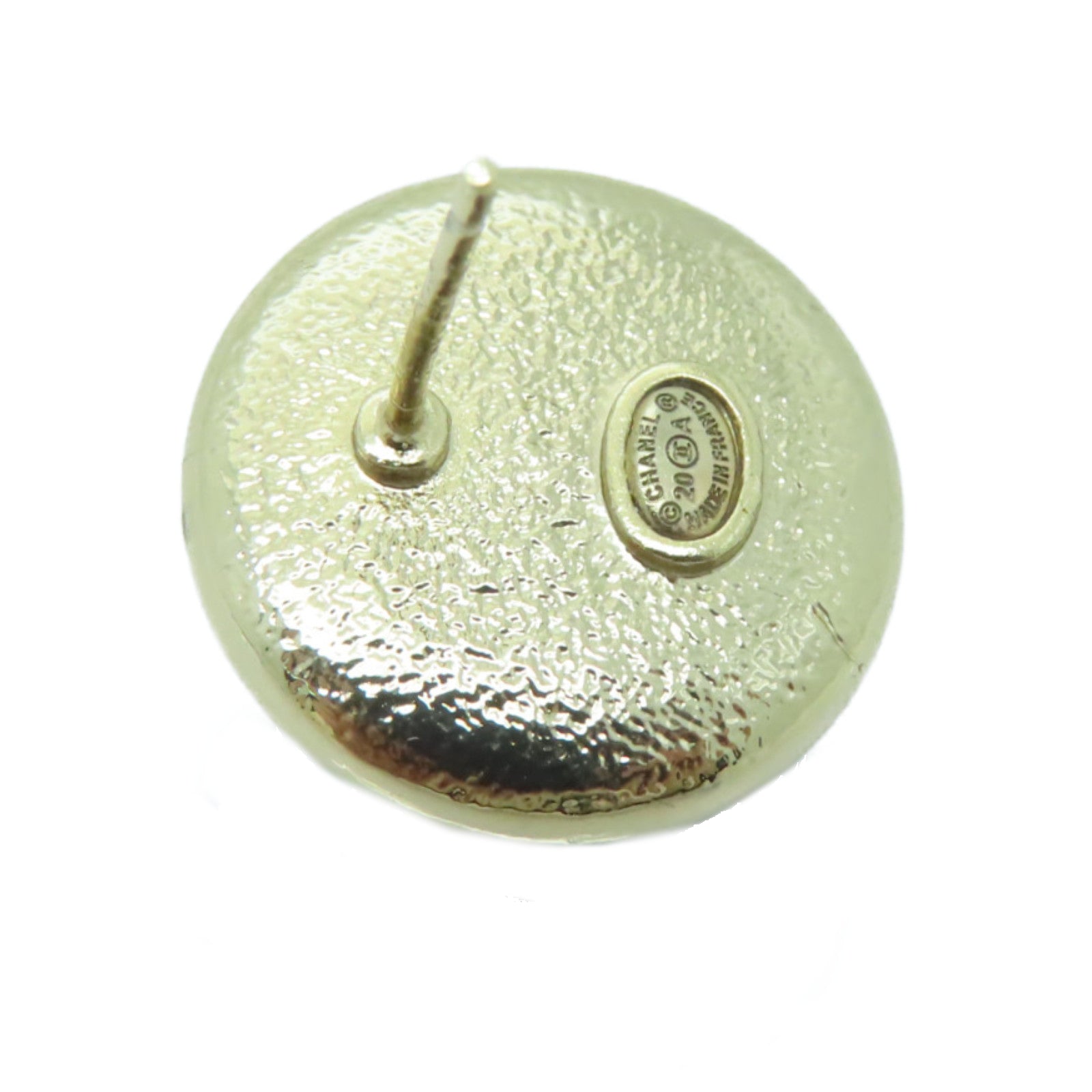 CHANEL PVC/金屬Earrings耳環金色/白色