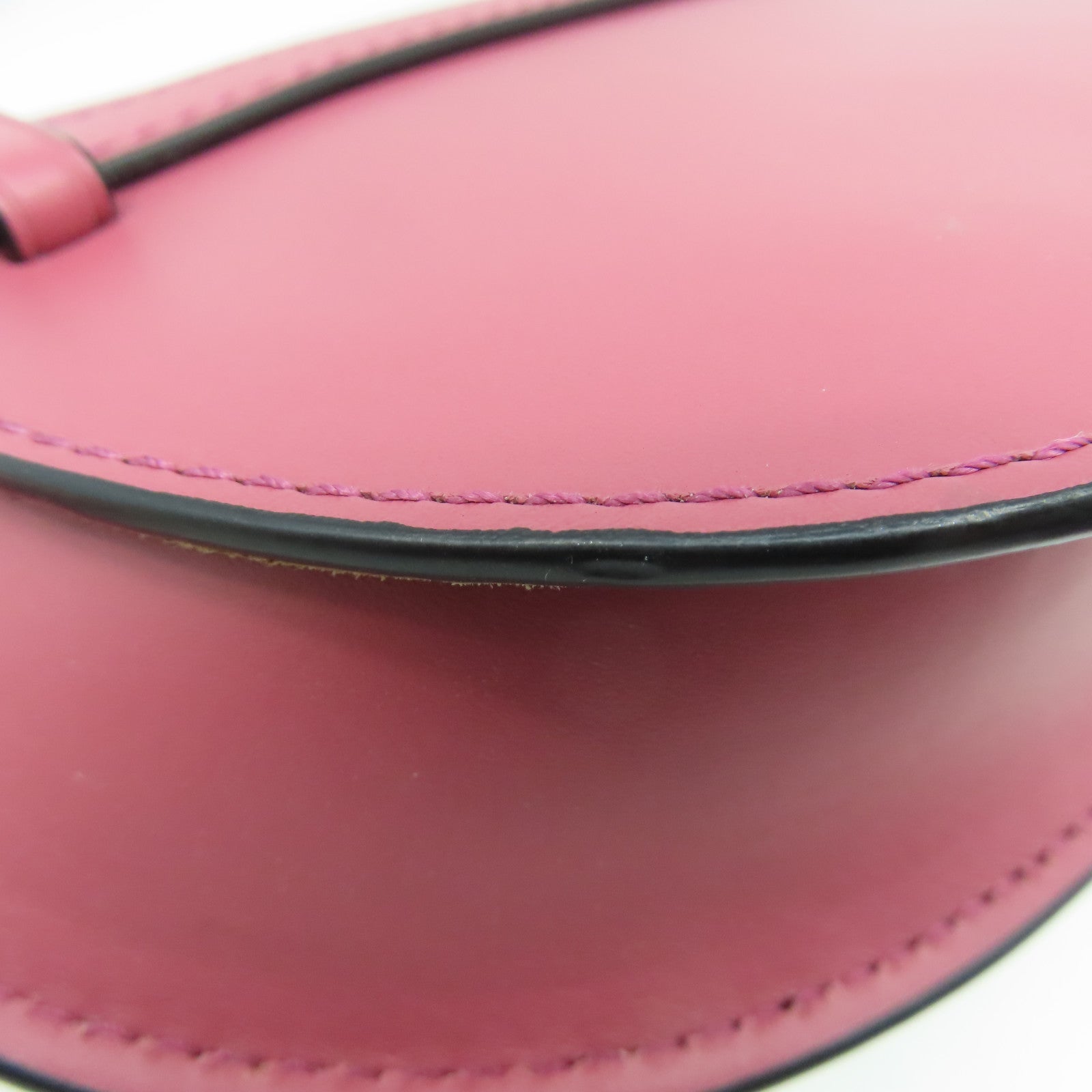 LOEWE 牛皮皮革Mini Gate Dual Bag金扣手挽肩背兩用袋粉紅色