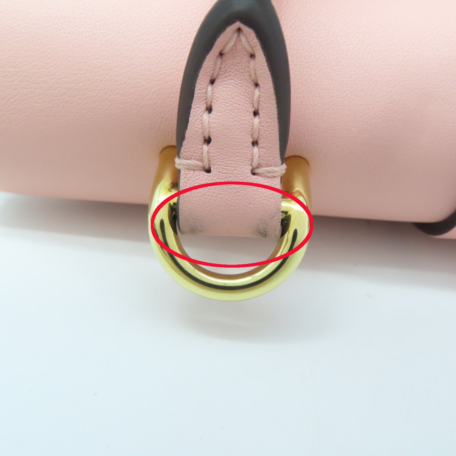 LOUIS VUITTON Monogram Locky BB金扣手挽肩背兩用袋粉紅色/啡色