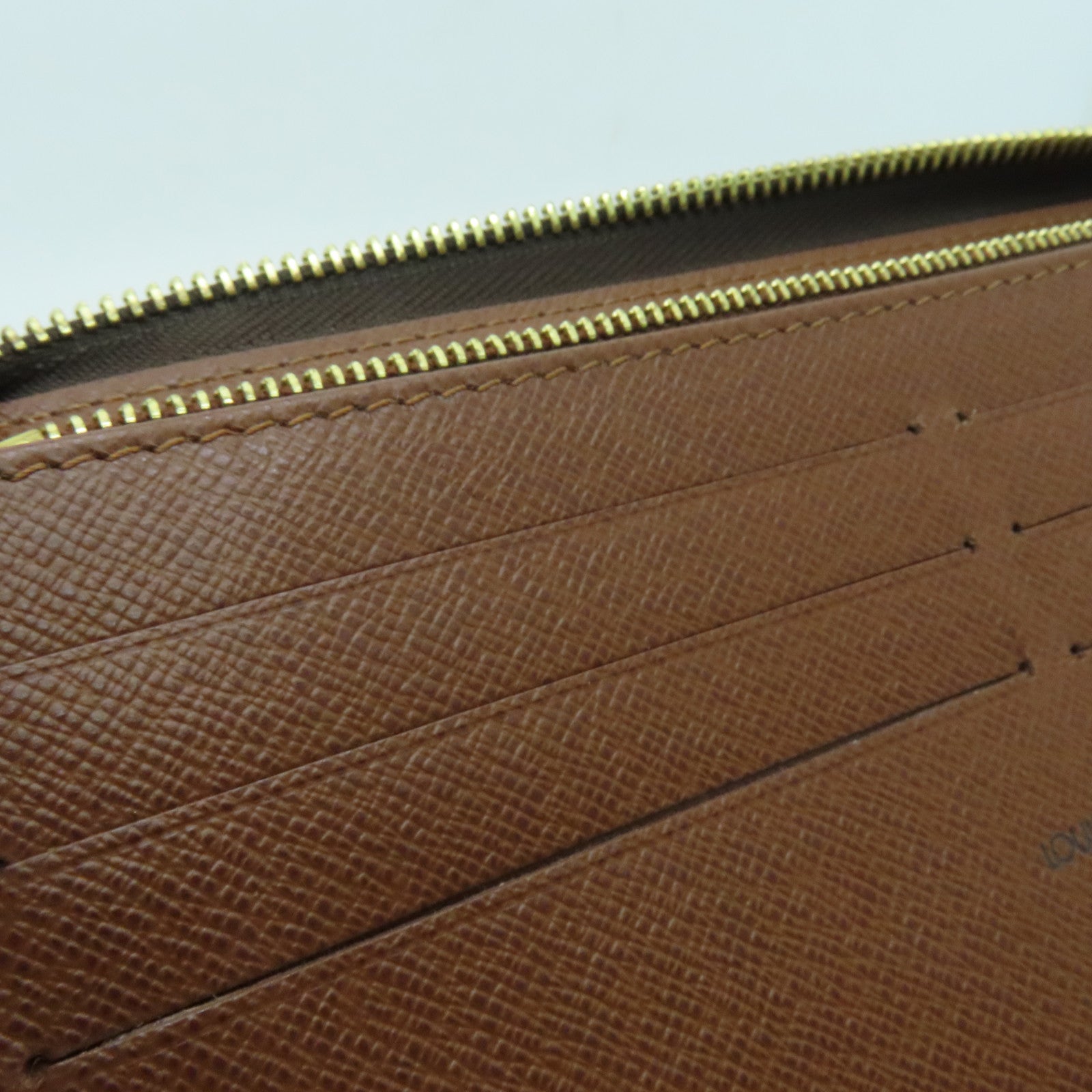LOUIS VUITTON Monogram Zippy Long Wallet长钱包金扣啡色