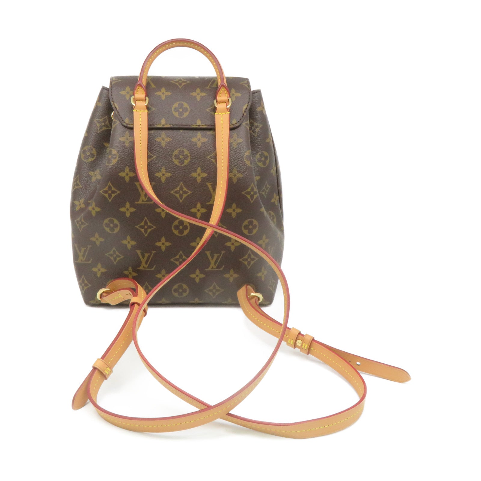 LOUIS VUITTON Monogram Montsuris PM Backpack brown