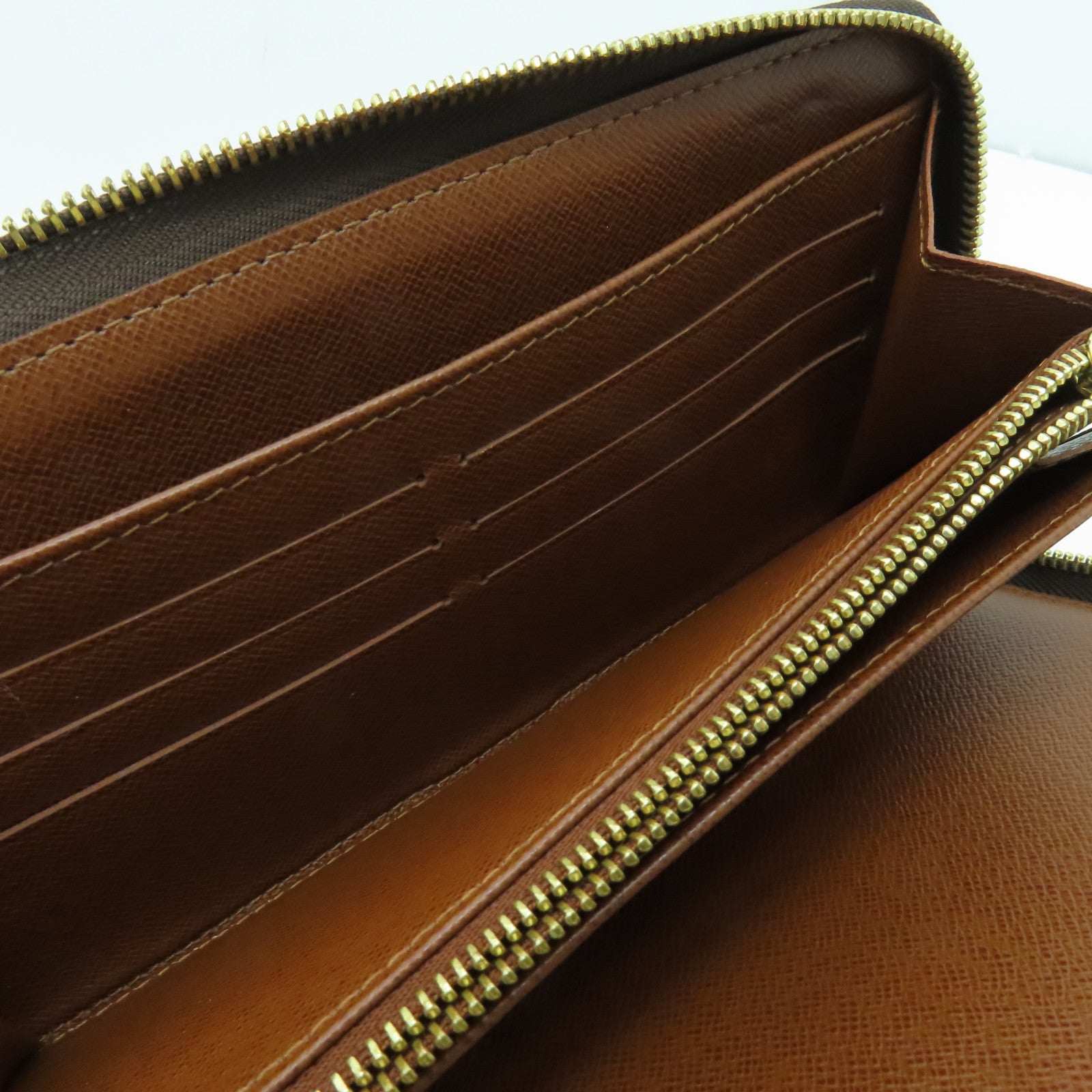 LOUIS VUITTON Monogram Zippy Long Wallet长钱包金扣啡色