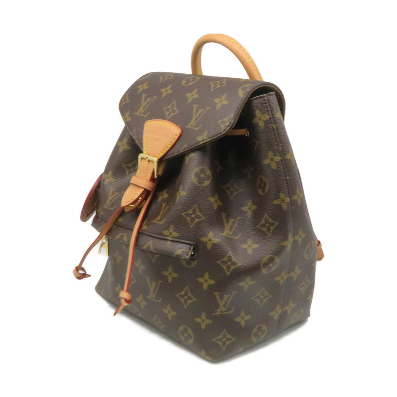 LOUIS VUITTON Monogram Montsuris PM Backpack brown