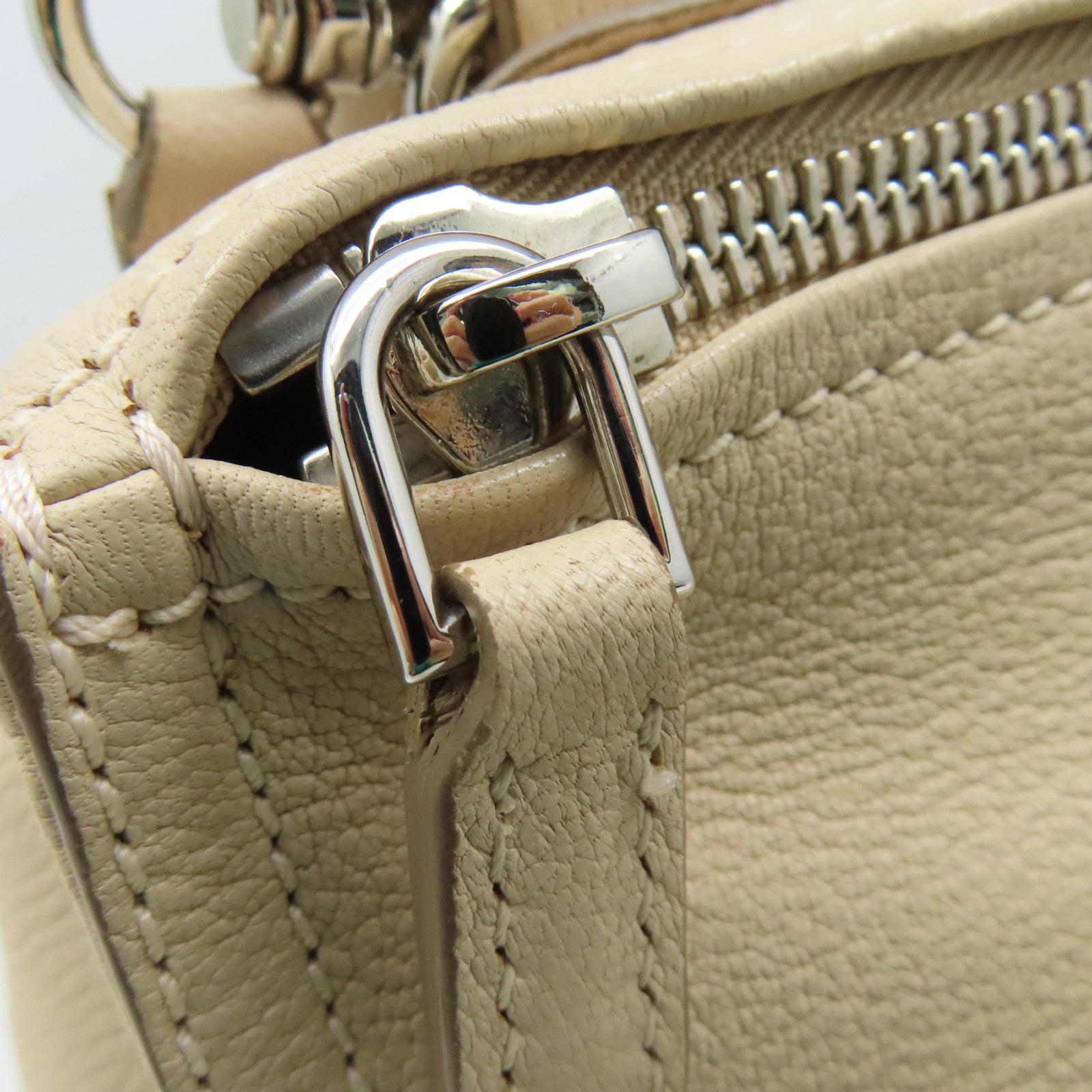 GIVENCHY 牛皮皮革Pandora 2Way Shoulder Bag手挽肩背兩用袋杏色