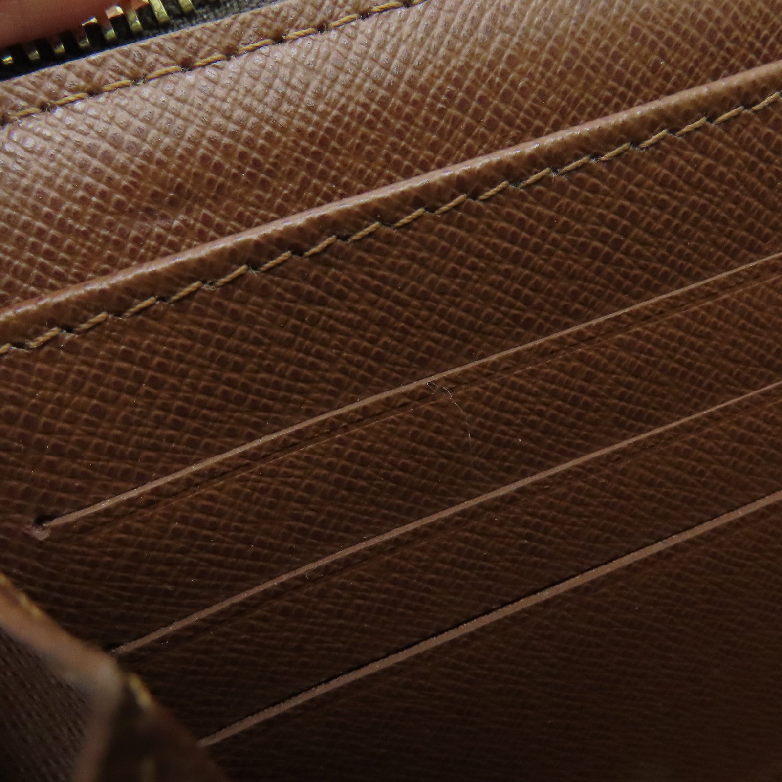LOUIS VUITTON Monogram Zippy Long Wallet长钱包金扣啡色