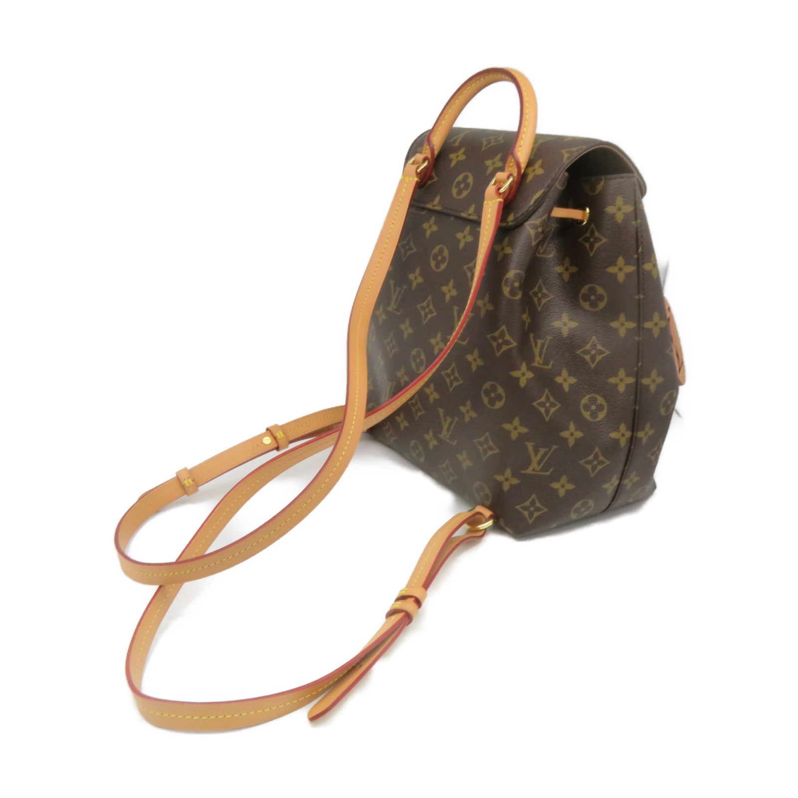 LOUIS VUITTON Monogram Montsuris PM Backpack brown