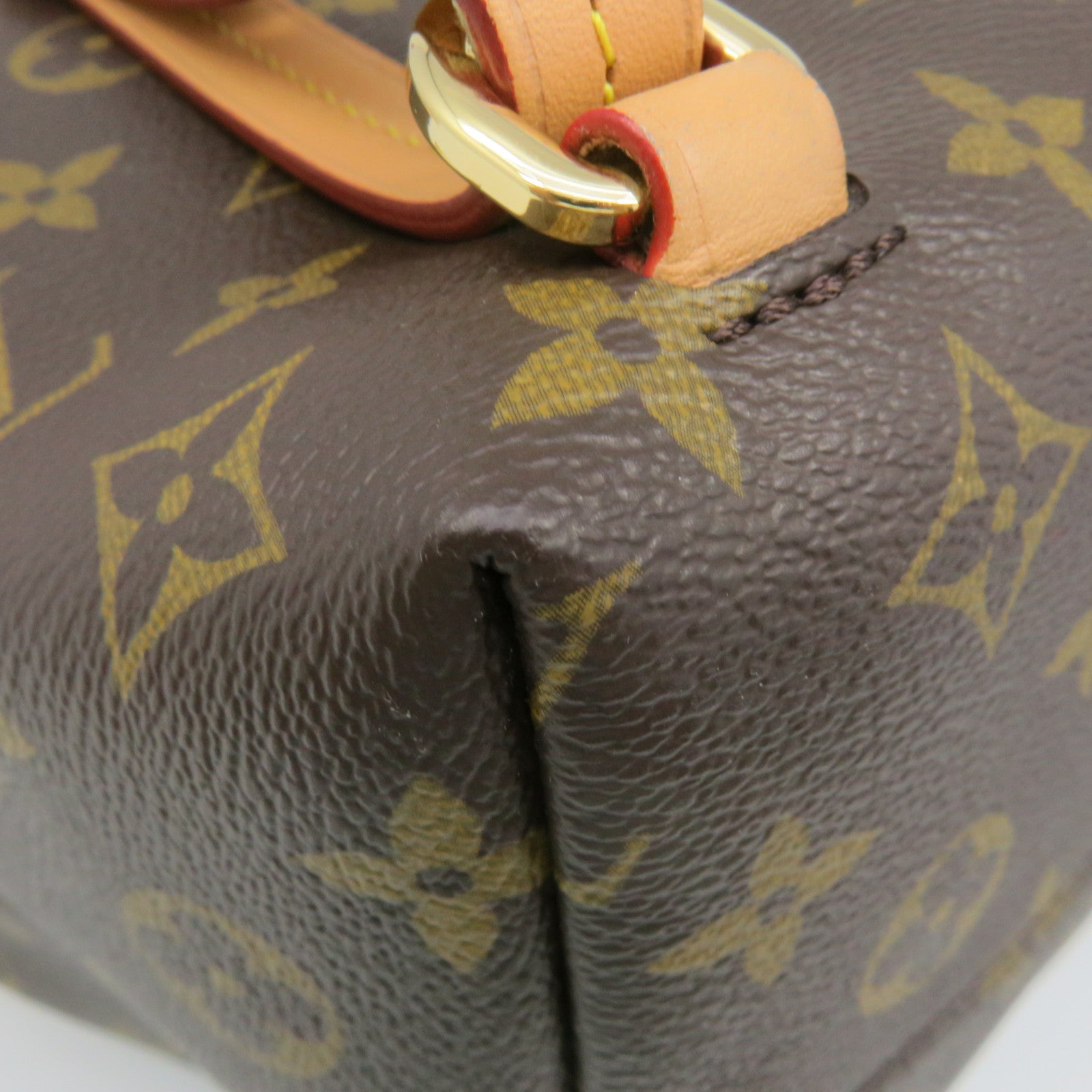 LOUIS VUITTON Monogram Montsuris PM Backpack brown