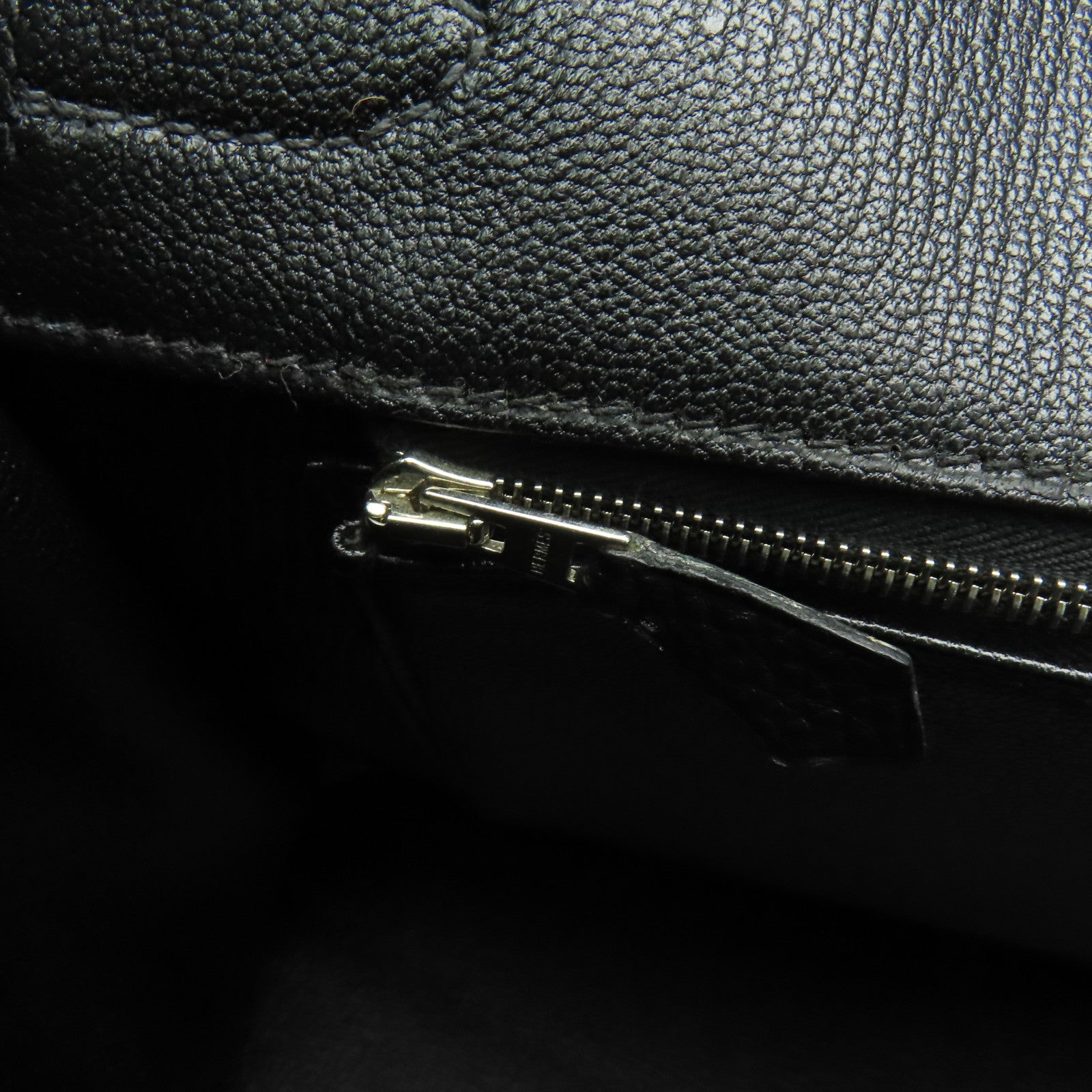 HERMES Togo皮革Birkin 35銀扣手挽袋Noir黑色