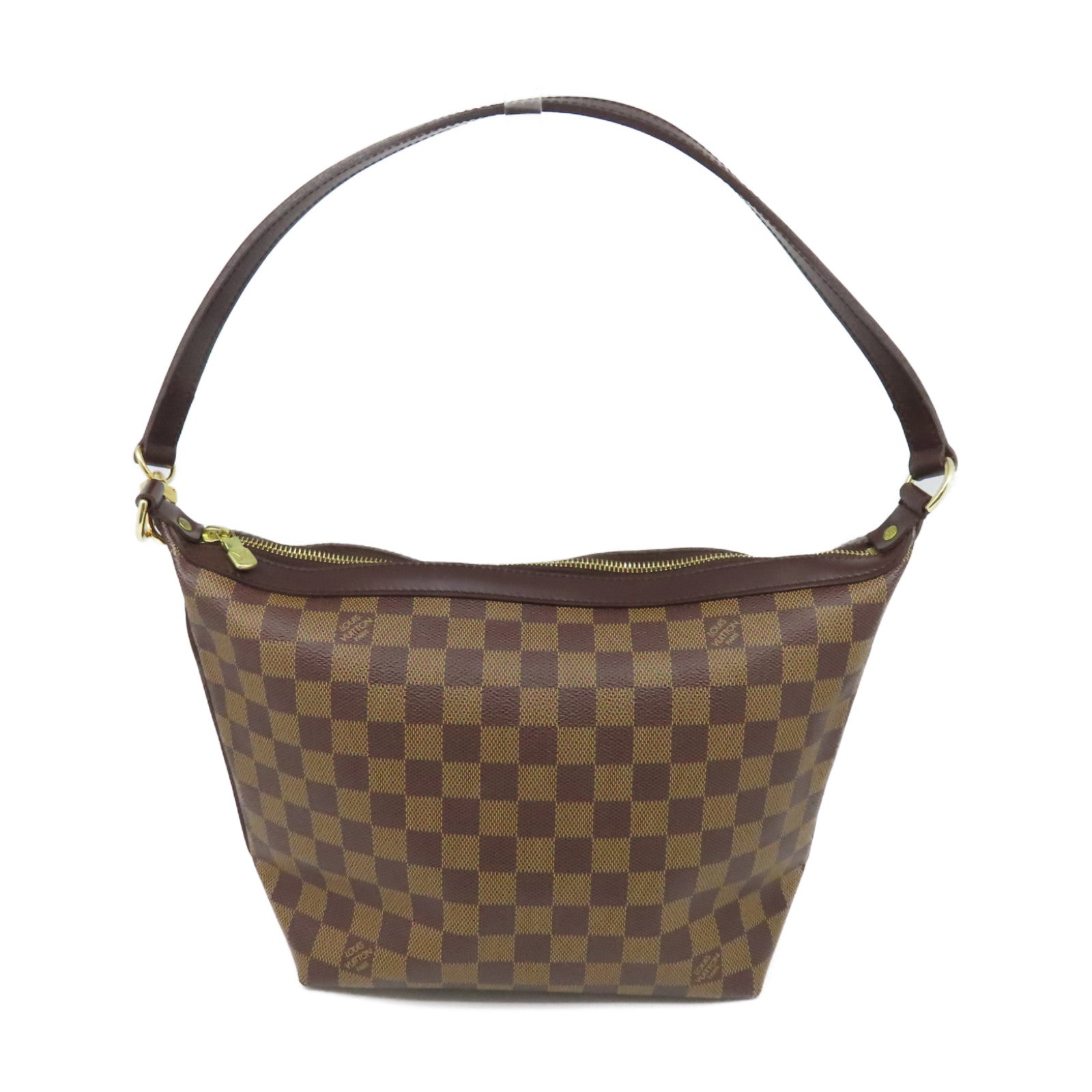 LOUIS VUITTON Damier Illovo MM金扣肩背袋啡色