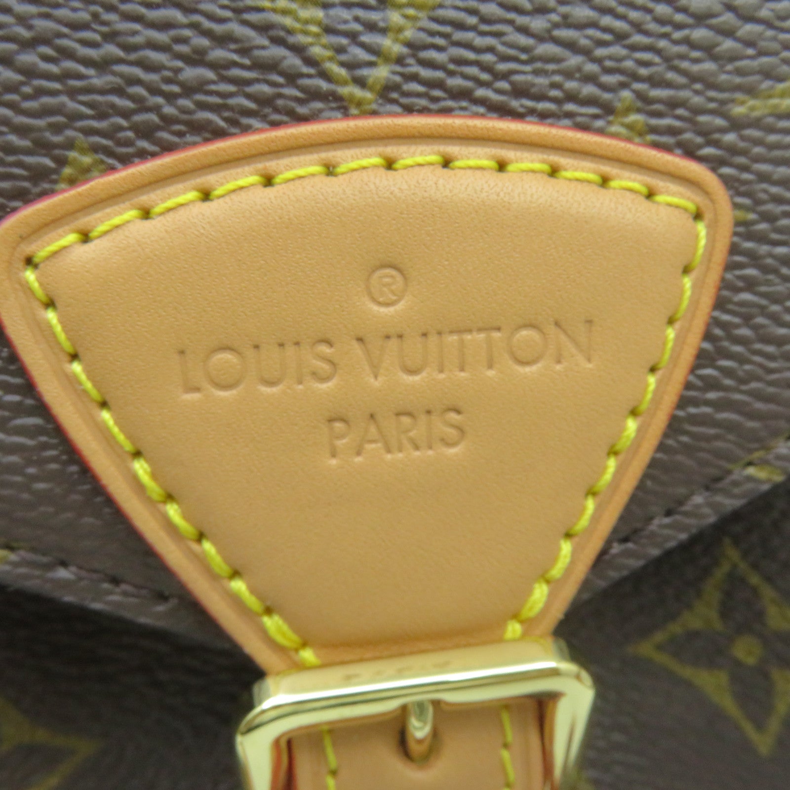 LOUIS VUITTON Monogram Montsuris PM Backpack brown